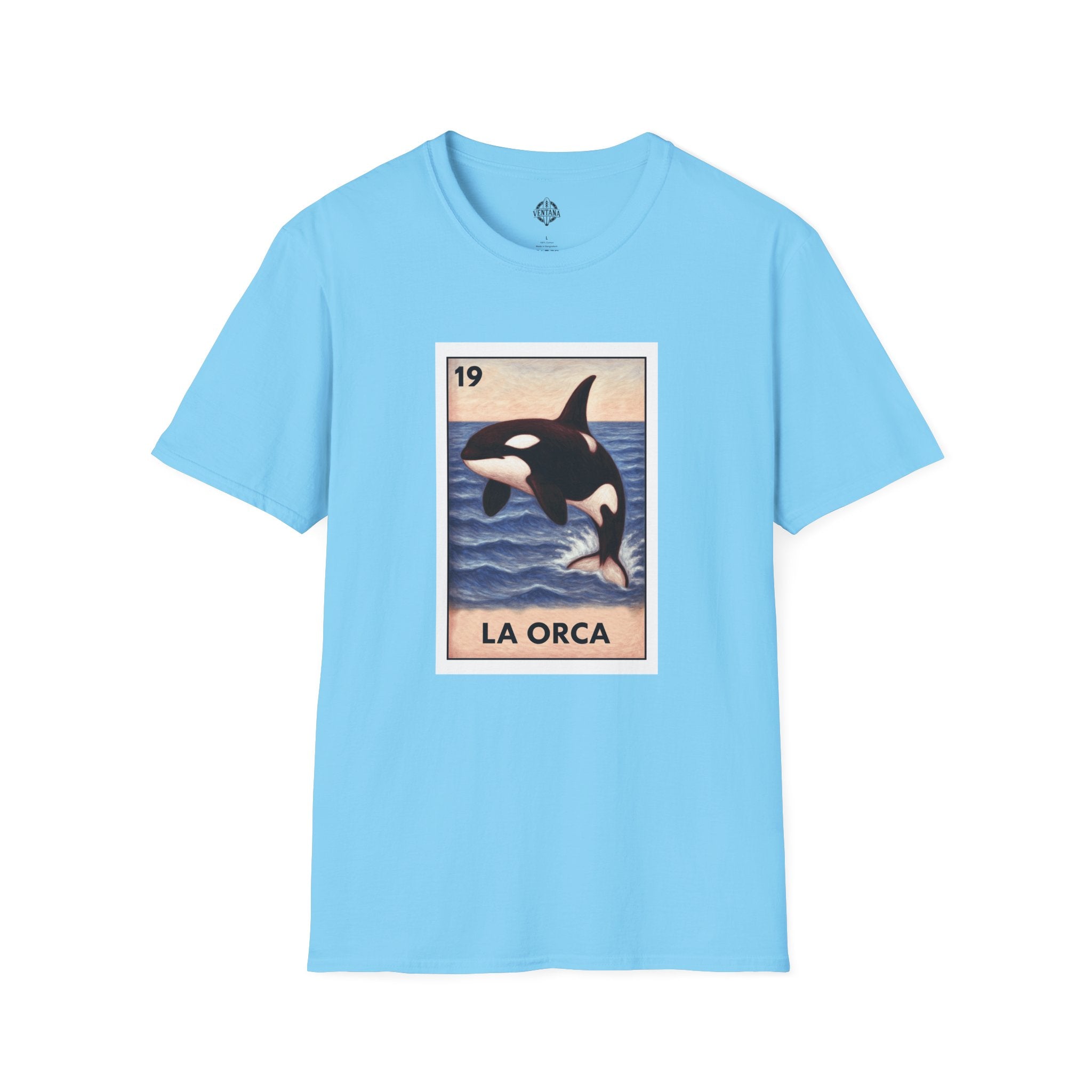 Orca Lotería Unisex - Soft Style U.S. Cotton T-Shirt (La Orca)