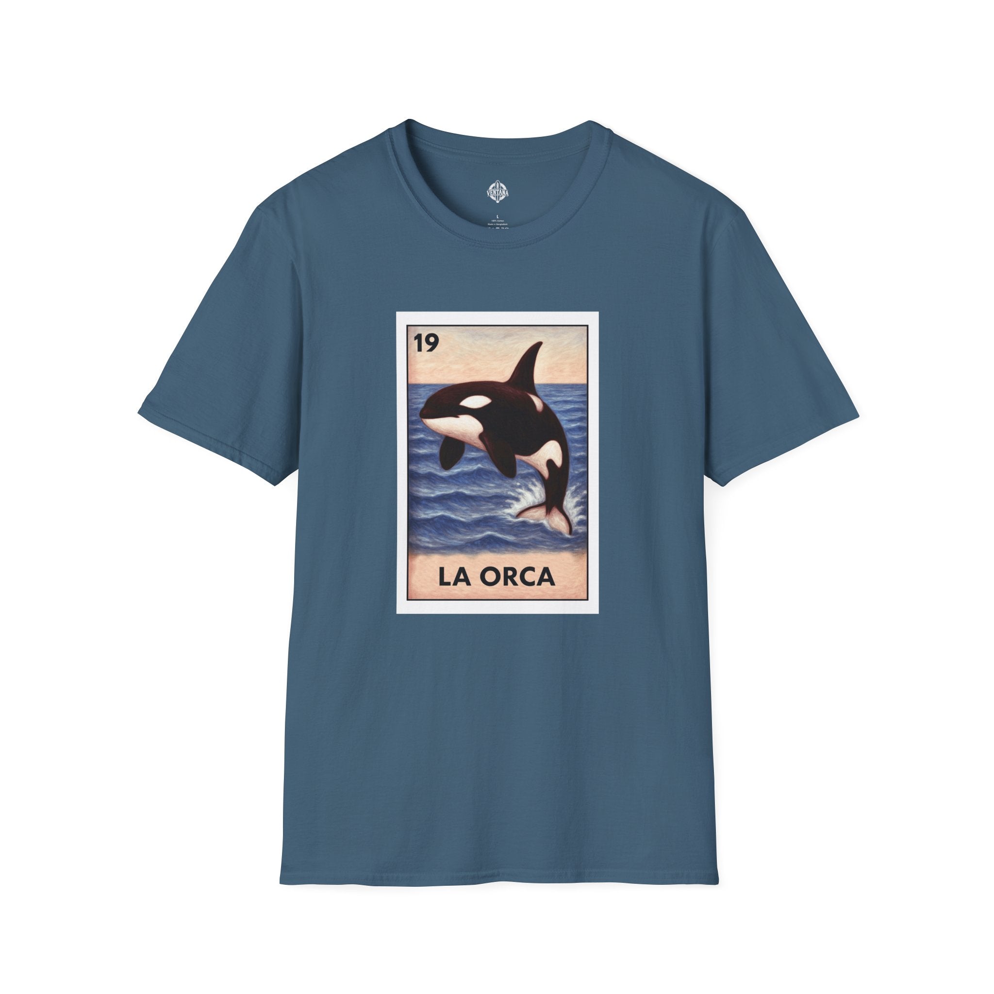 Orca Lotería Unisex - Soft Style U.S. Cotton T-Shirt (La Orca)