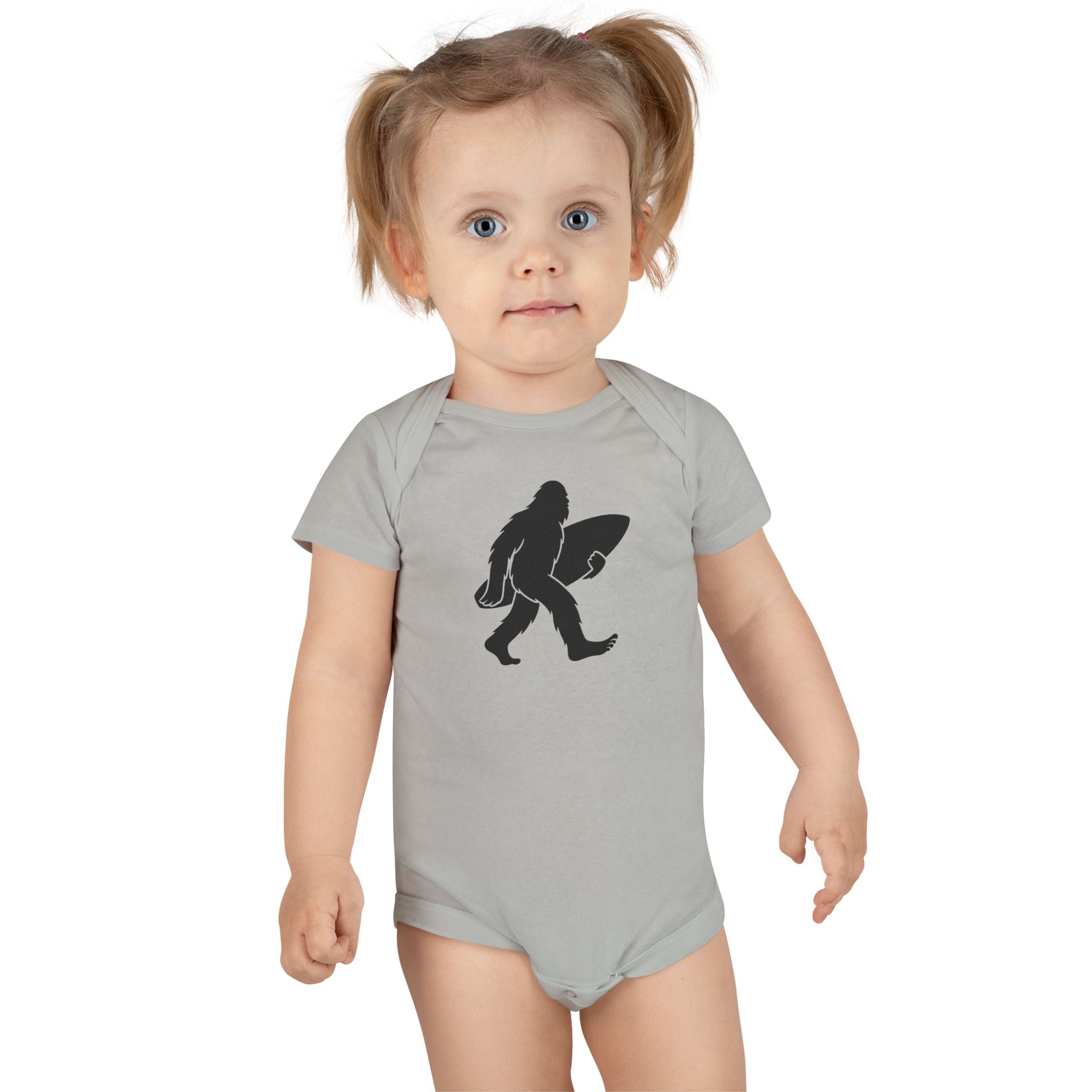 Ventana Surfsquatch - Baby Short Sleeve 100% Cotton Onesie