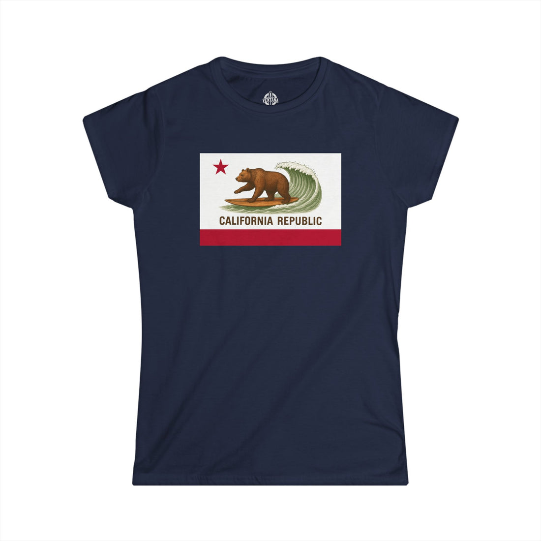 California Surfing Bear Flag Women&