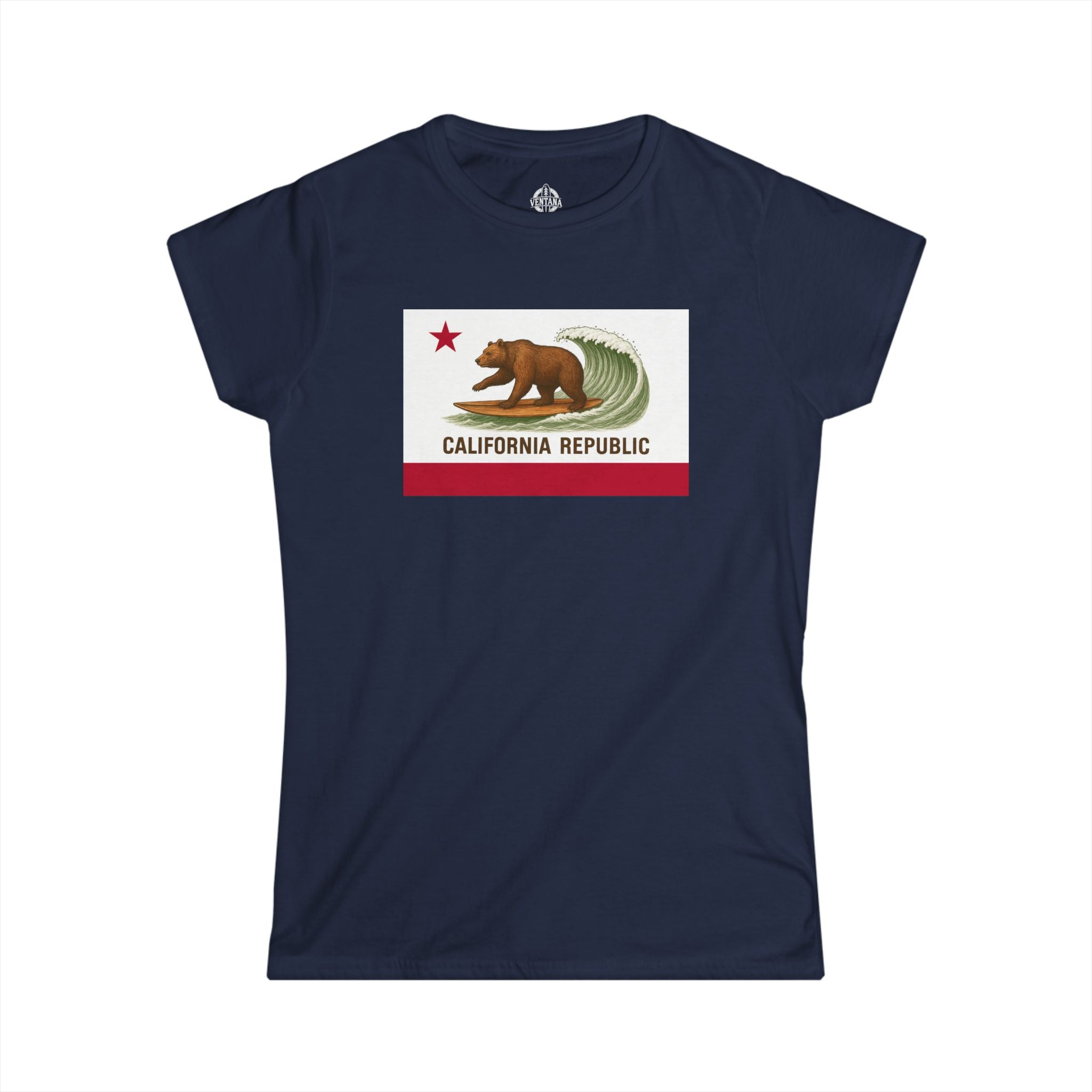 California Surfing Bear Flag Women&