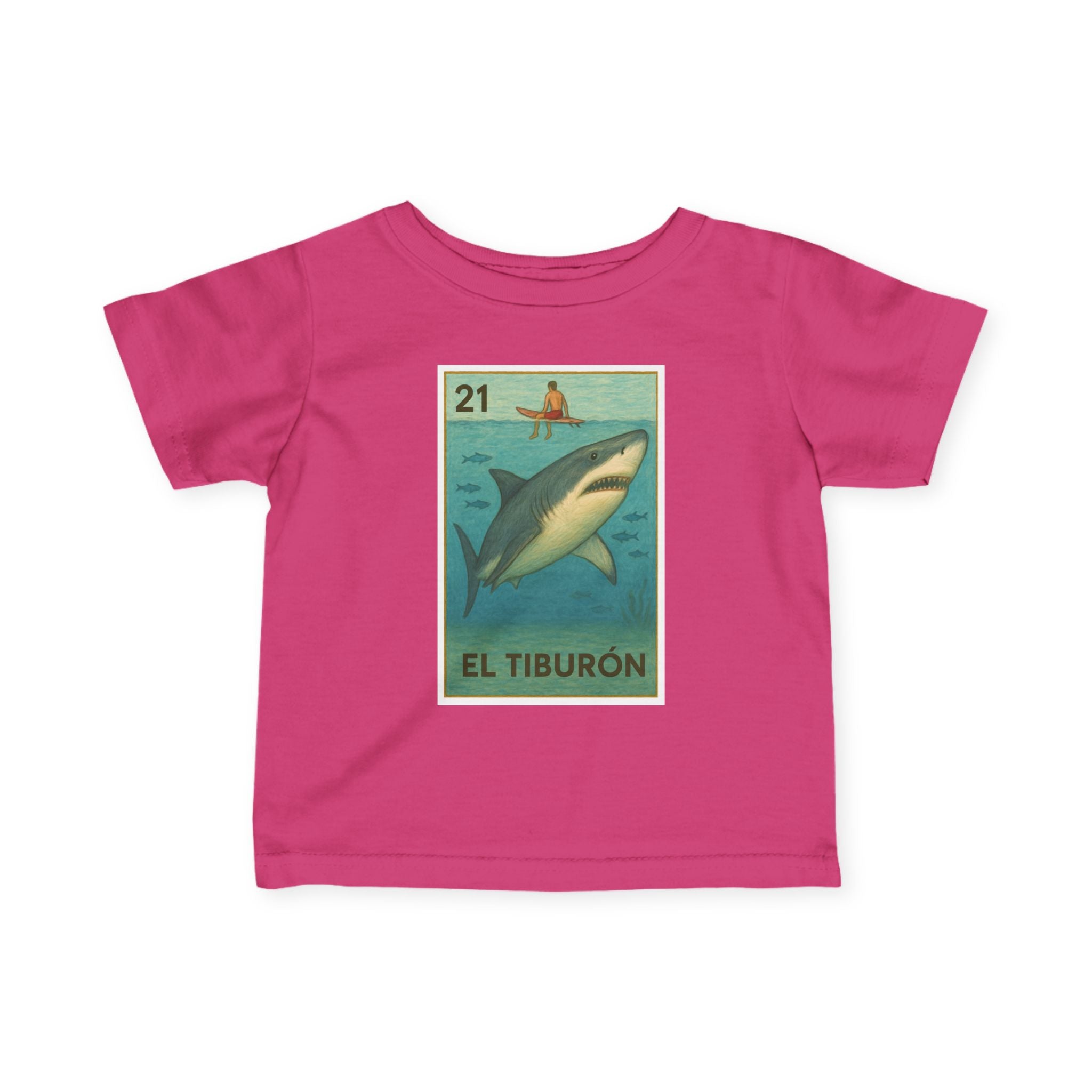 Shark Lotería - Infant 100% Cotton T-Shirt (El Tiburón)