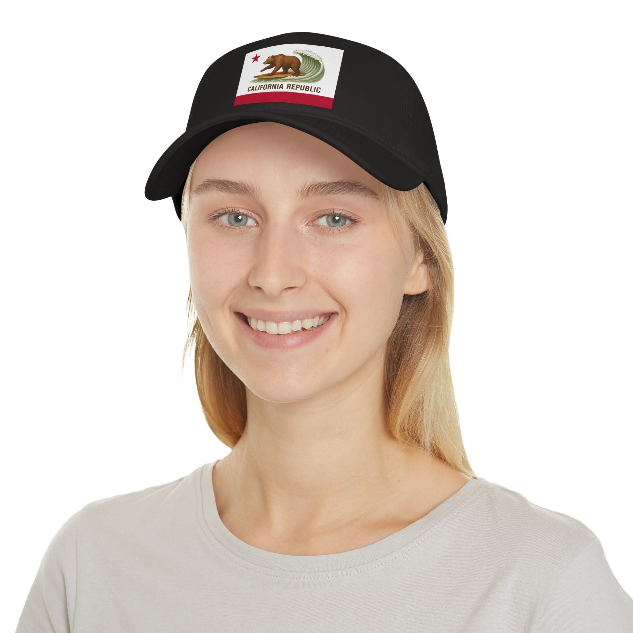 California Surfing Bear Flag Unisex - 100% Cotton Baseball Cap