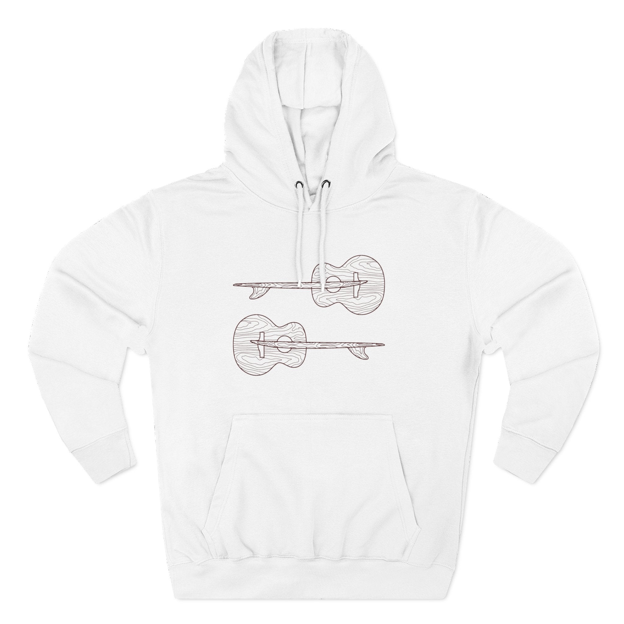 Ventana Santa Cruz Guitar Collab Unisex - Pull-Over Cotton Blend Fleece Hoodie
