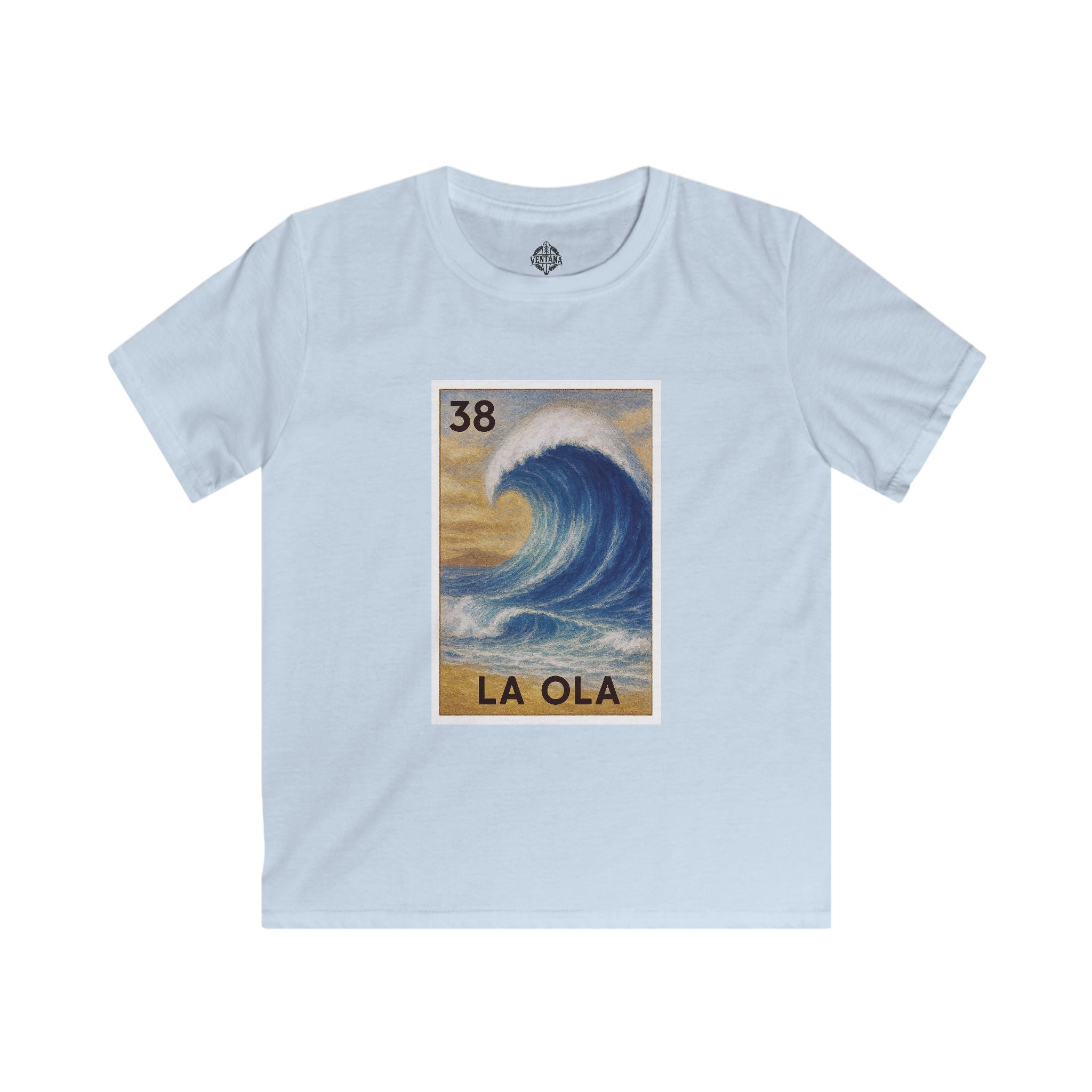 Wave Lotería Kids - Soft Style U.S. Cotton T-Shirt (La Ola)