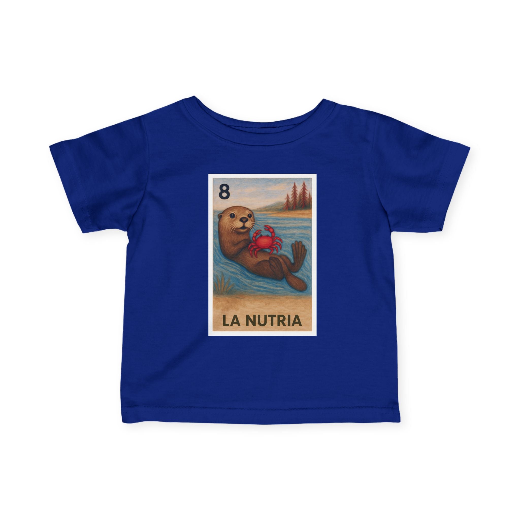 Sea Otter Lotería - Infant 100% Cotton T-Shirt (La Nutria)