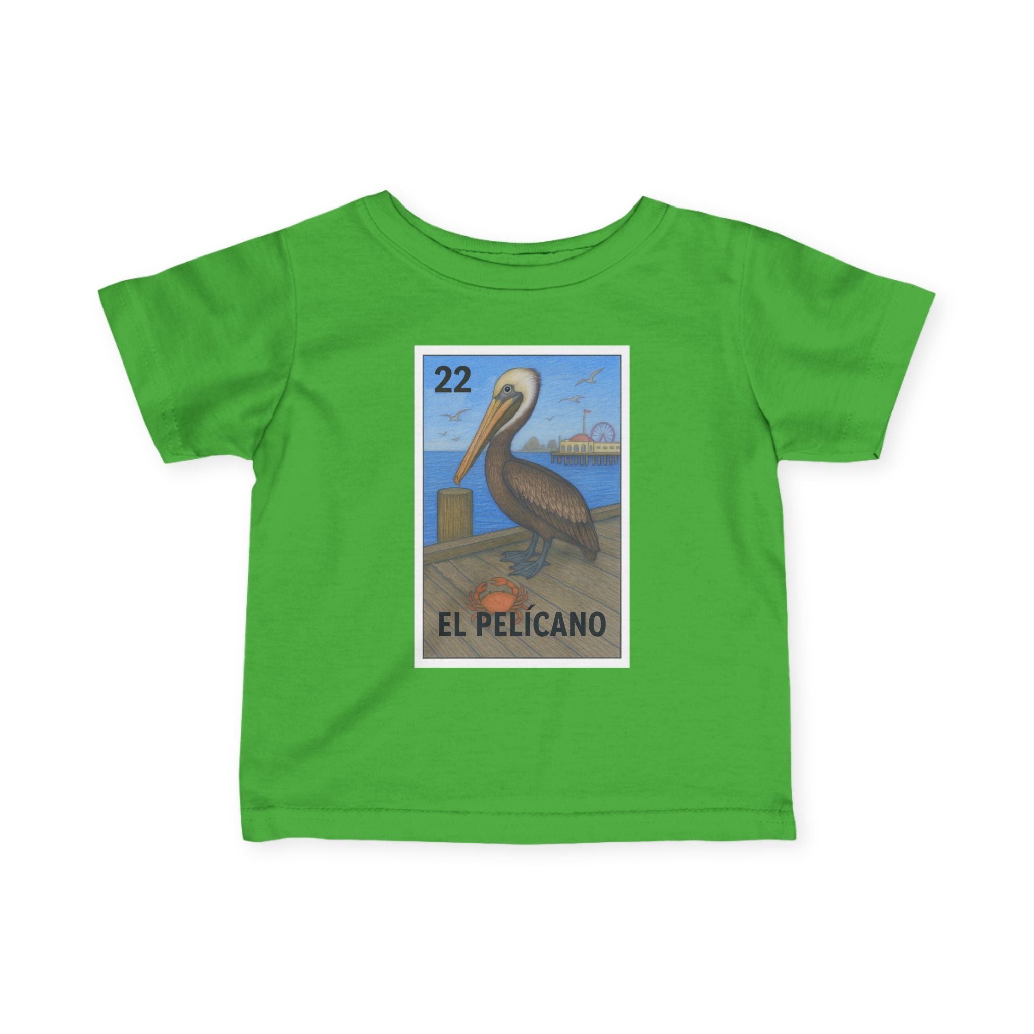Pelican Lotería - Infant 100% Cotton T-Shirt (El Pelícano)