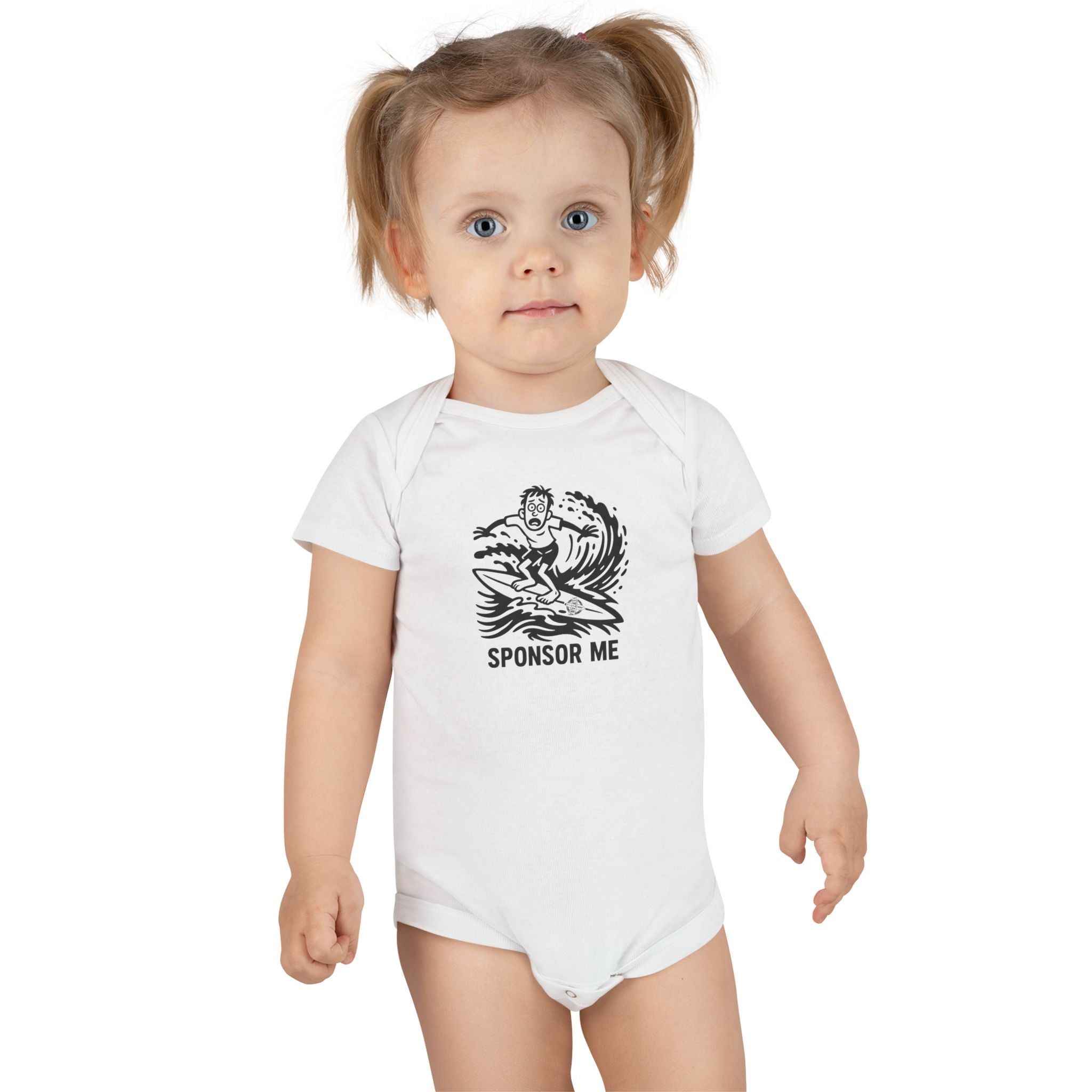 Sponsor Me - Baby Short Sleeve 100% Cotton Onesie
