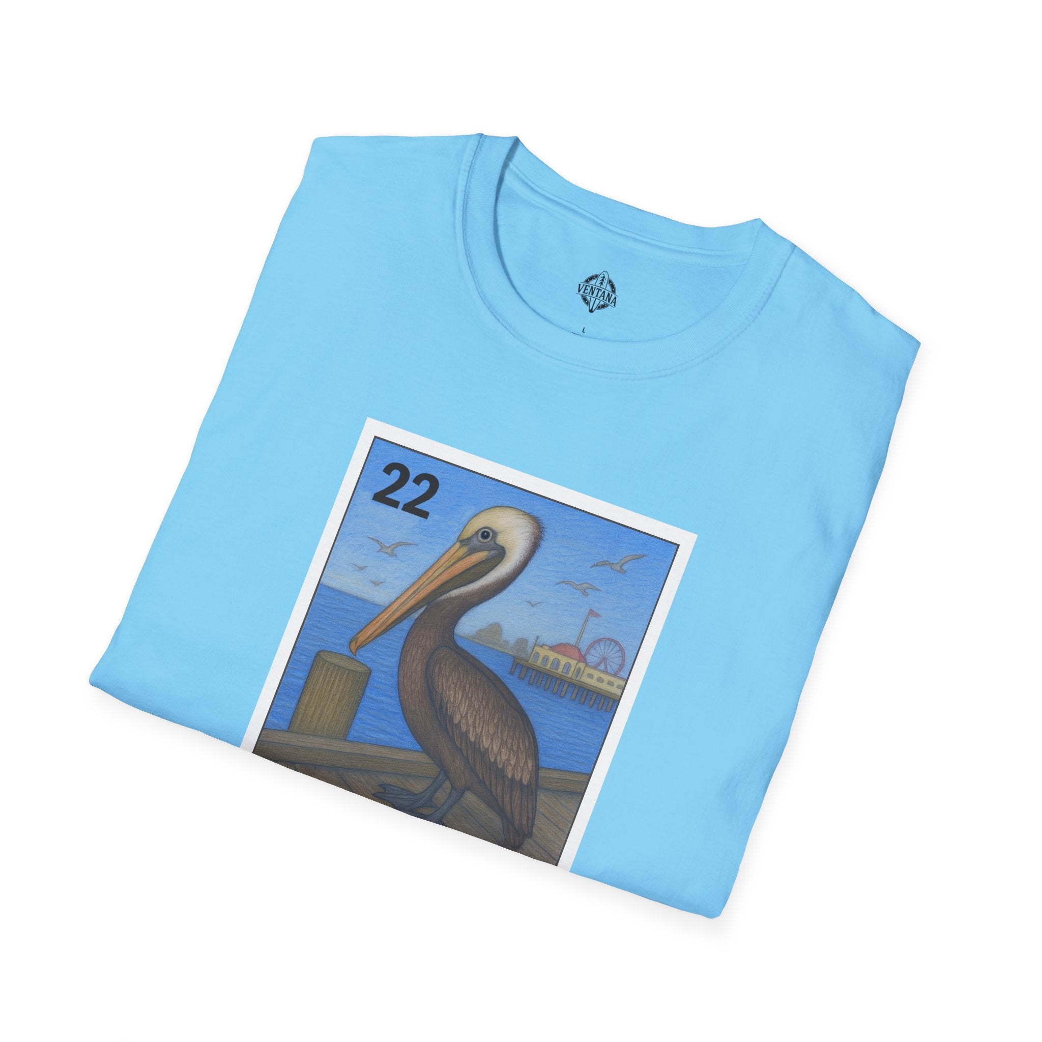 Pelican Lotería Unisex - Soft Style U.S. Cotton T-Shirt (El Pelícano)