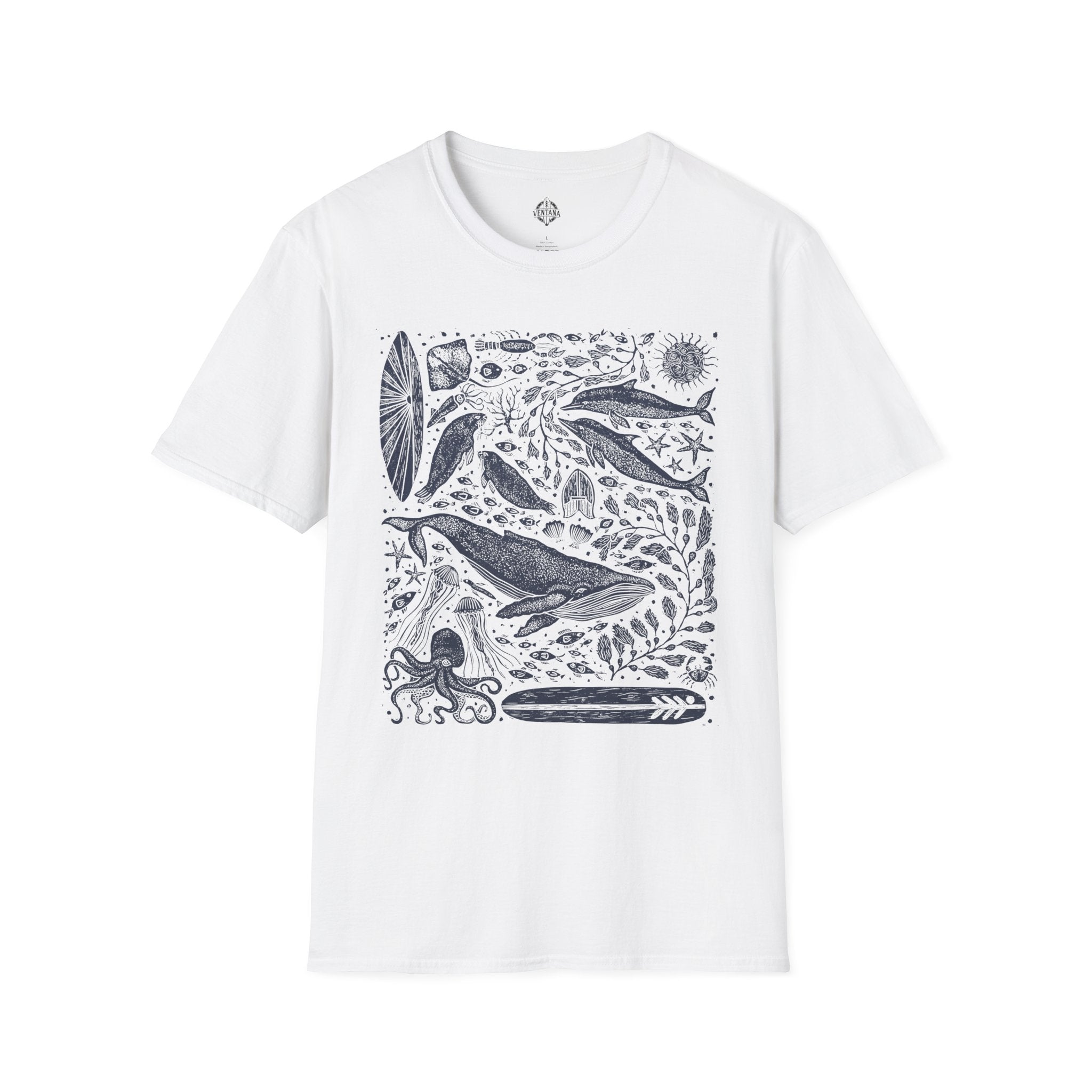 Ventana Marine Life by Lili Arnold Unisex - Soft Style U.S. Cotton T-Shirt