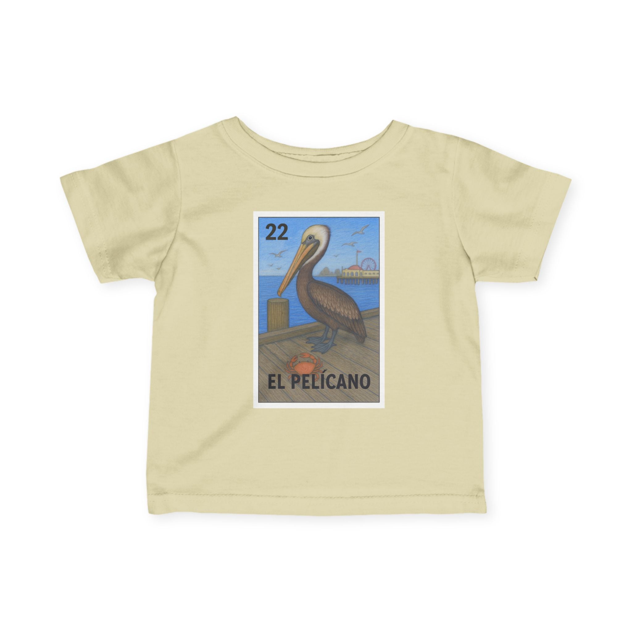 Pelican Lotería - Infant 100% Cotton T-Shirt (El Pelícano)