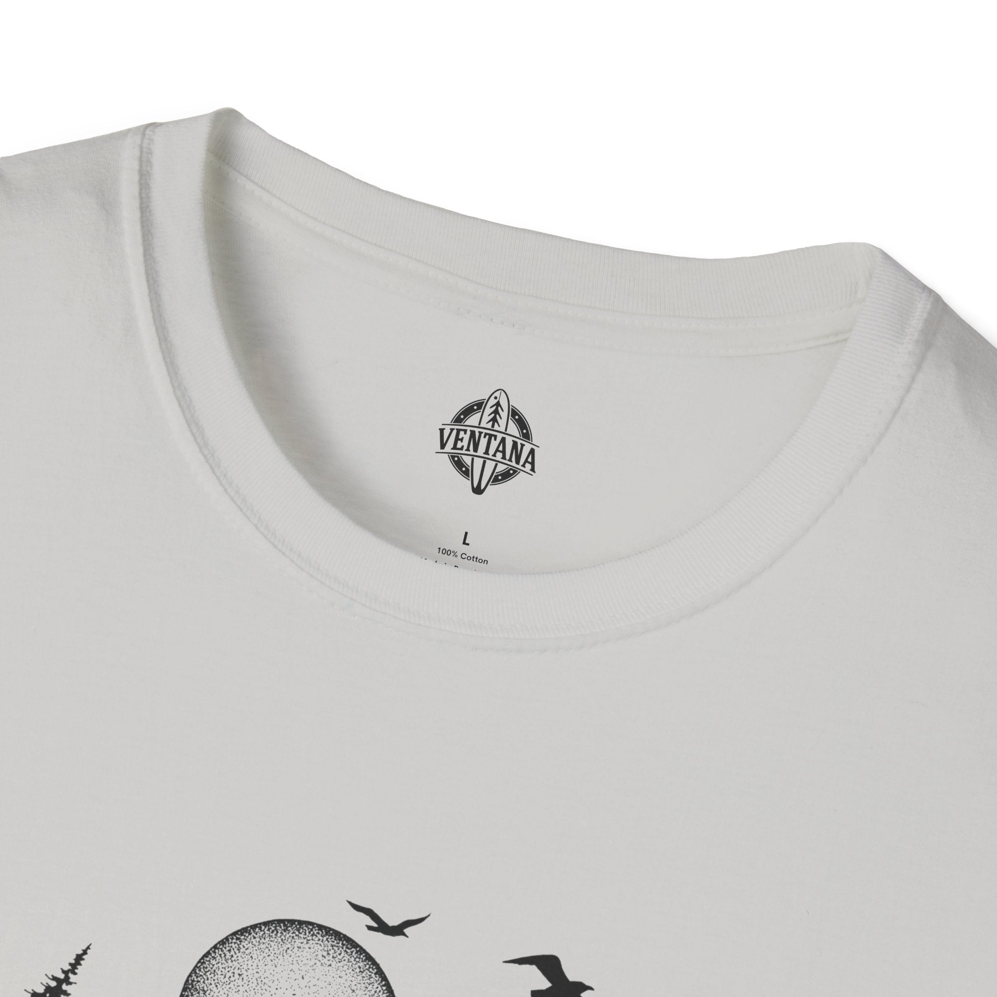 Ventana Surfsquatch by Thiago Bianchini Unisex - Soft Style U.S. Cotton T-Shirt