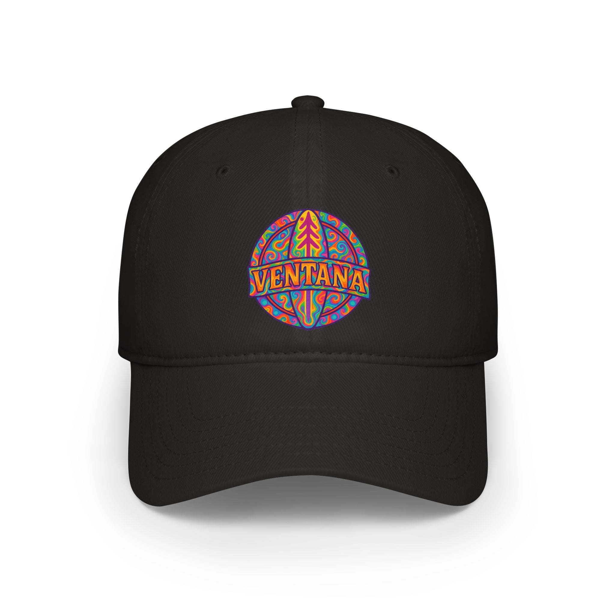 Ventana Psychedelic Treefish Logo - 100% Cotton Baseball Cap