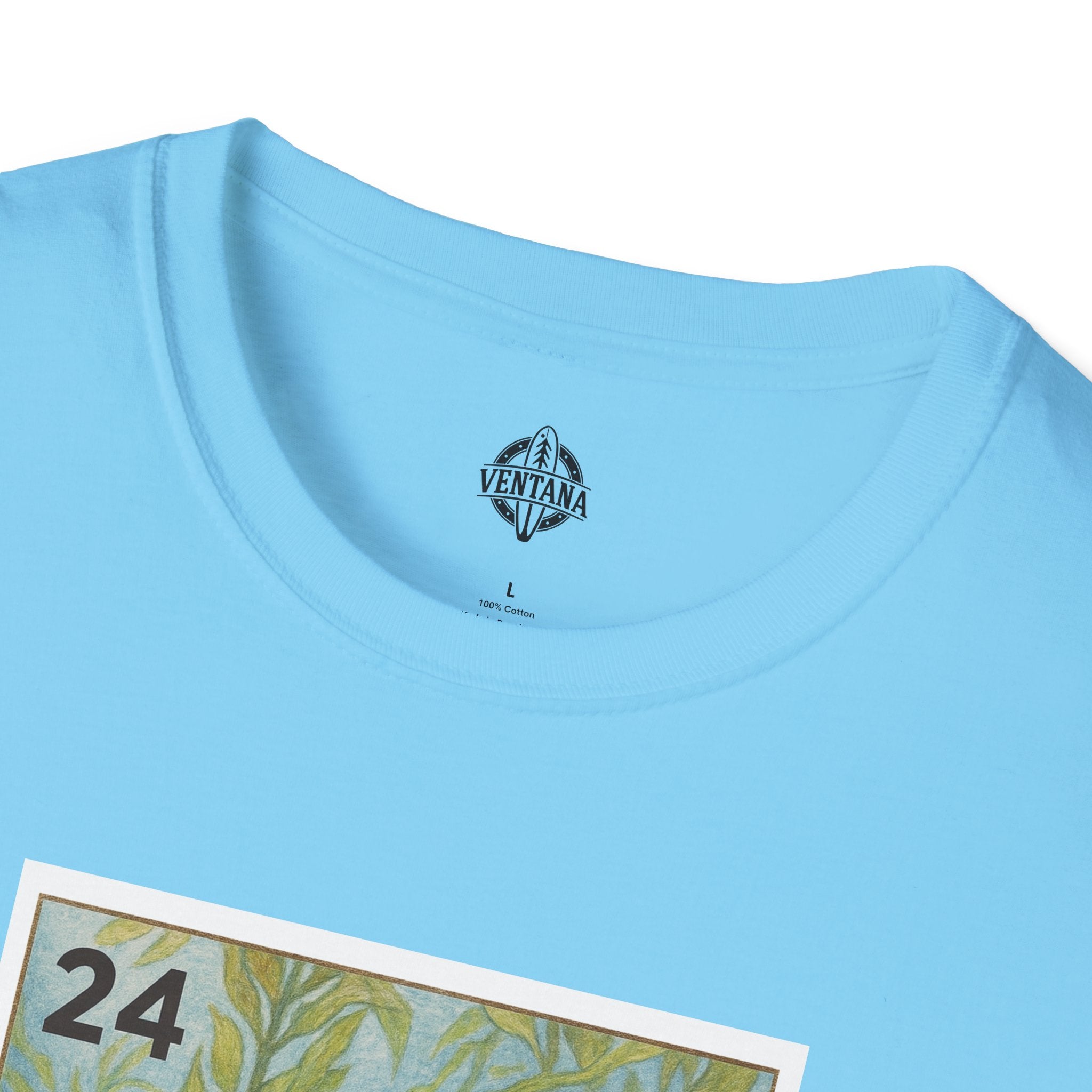 Kelp Forest Lotería Unisex - Soft Style U.S. Cotton T-Shirt (El Bosque de Algas)