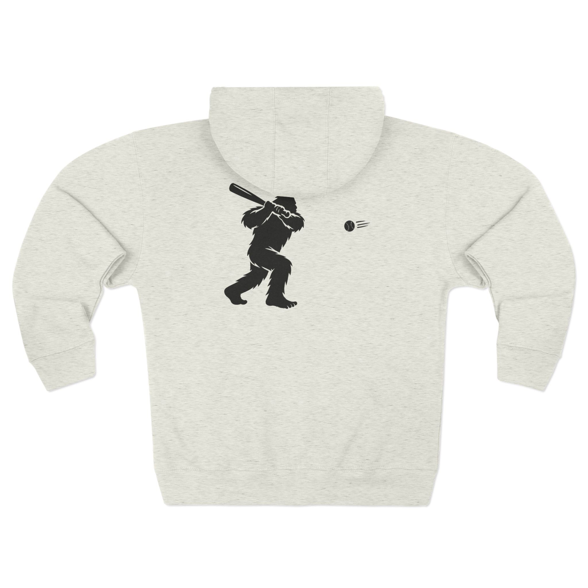 Ventana Sluggersquatch Unisex - Zip Cotton Blend Fleece Hoodie