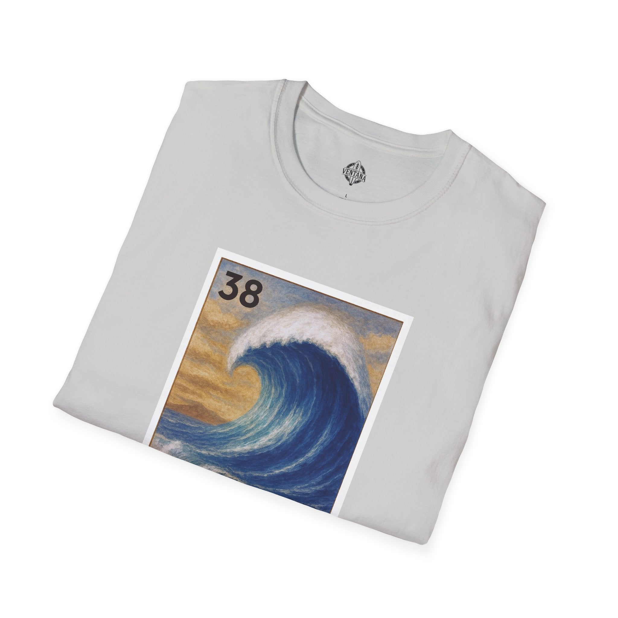 Wave Lotería Unisex - Soft Style U.S. Cotton T-Shirt (La Ola)
