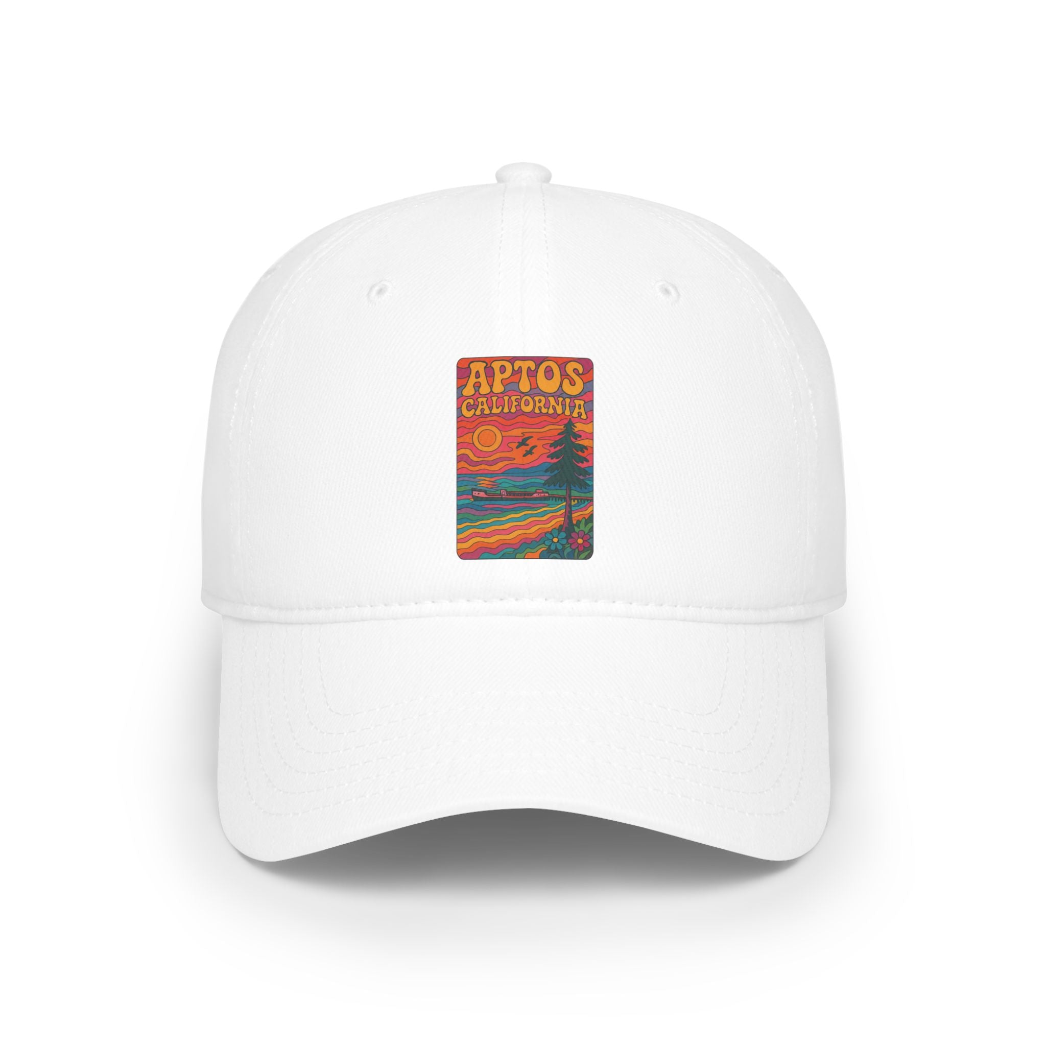 Aptos California Psychedelic - 100% Cotton Baseball Cap
