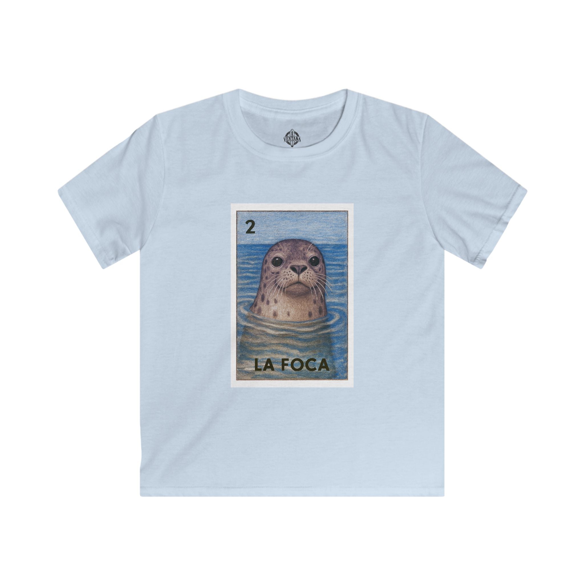 Seal Lotería Kids - Soft Style U.S. Cotton T-Shirt (La Foca)