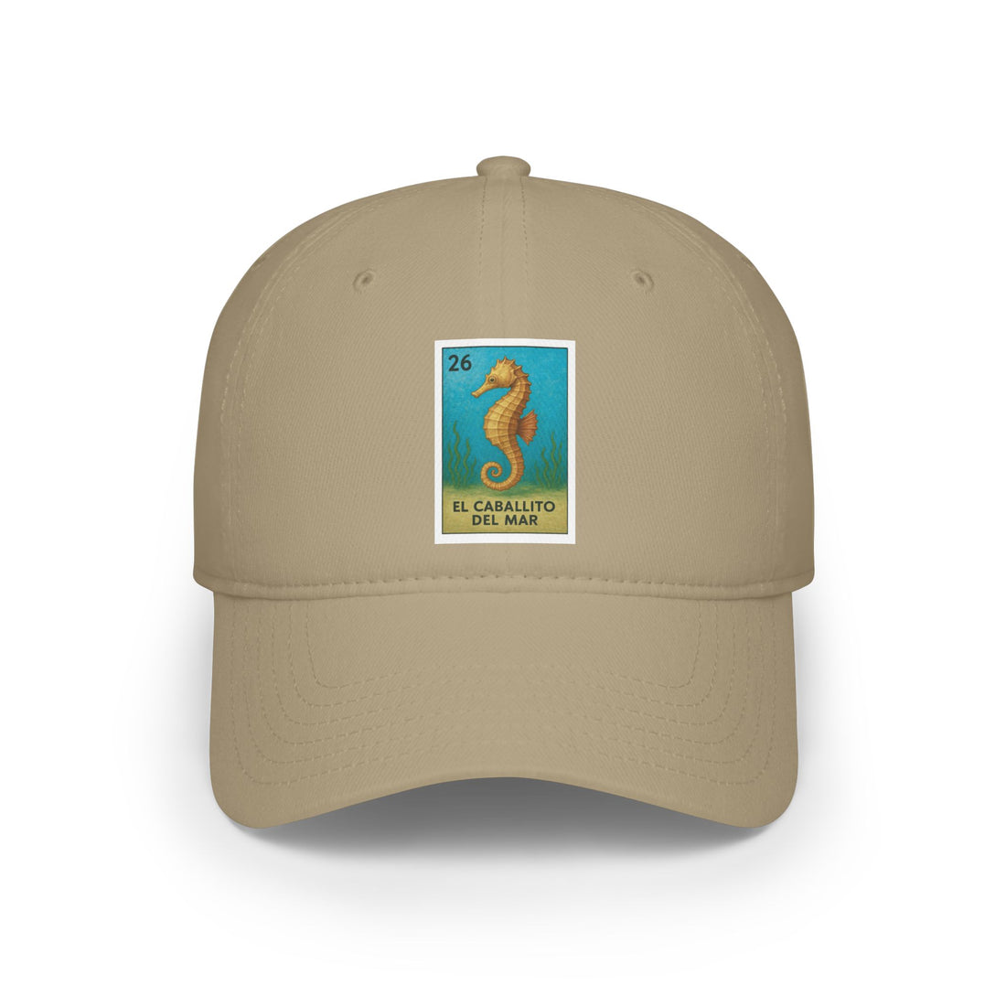 Seahorse Lotería Unisex - 100% Cotton Baseball Cap (El Caballito del Mar)