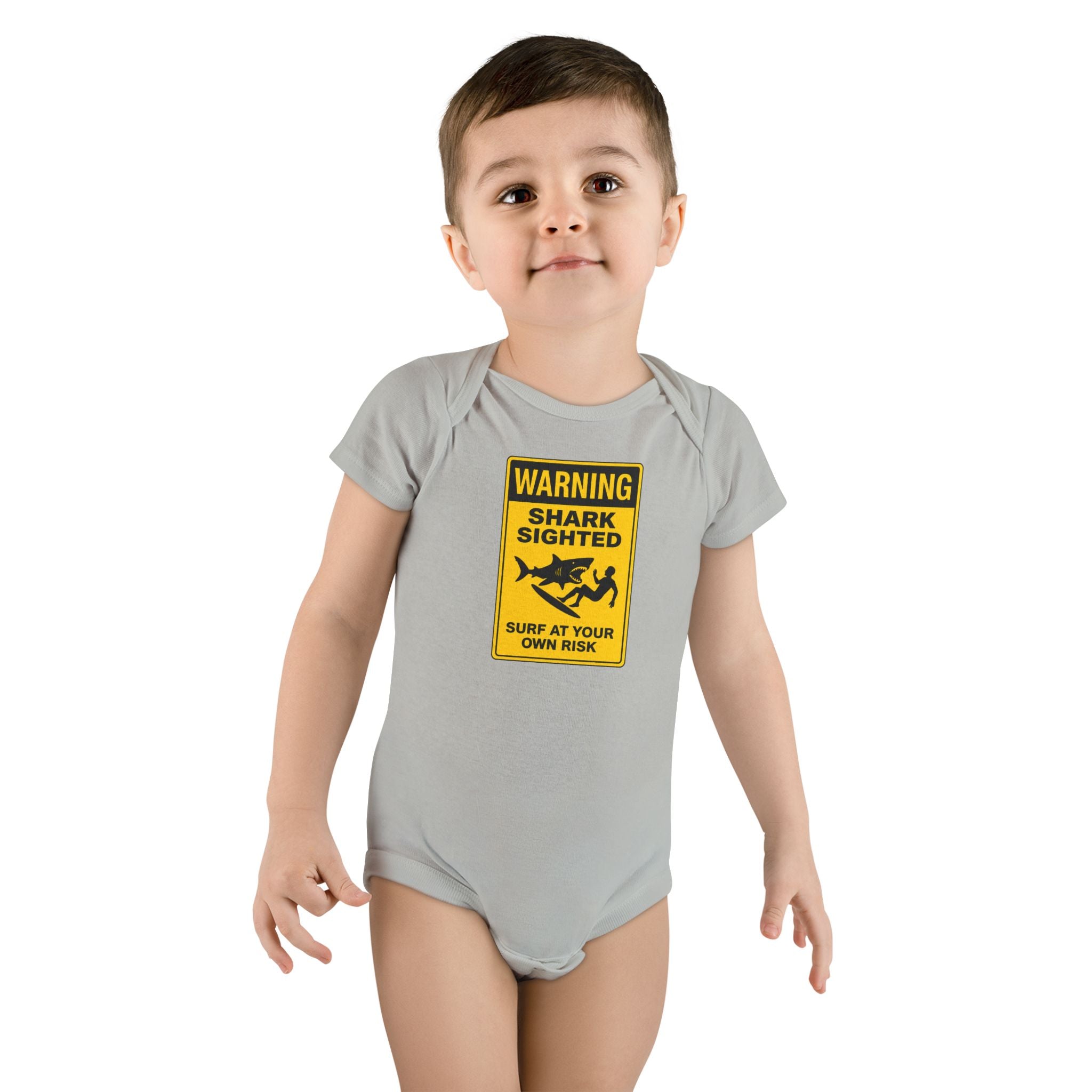 Shark Sighted - Baby Short Sleeve 100% Cotton Onesie