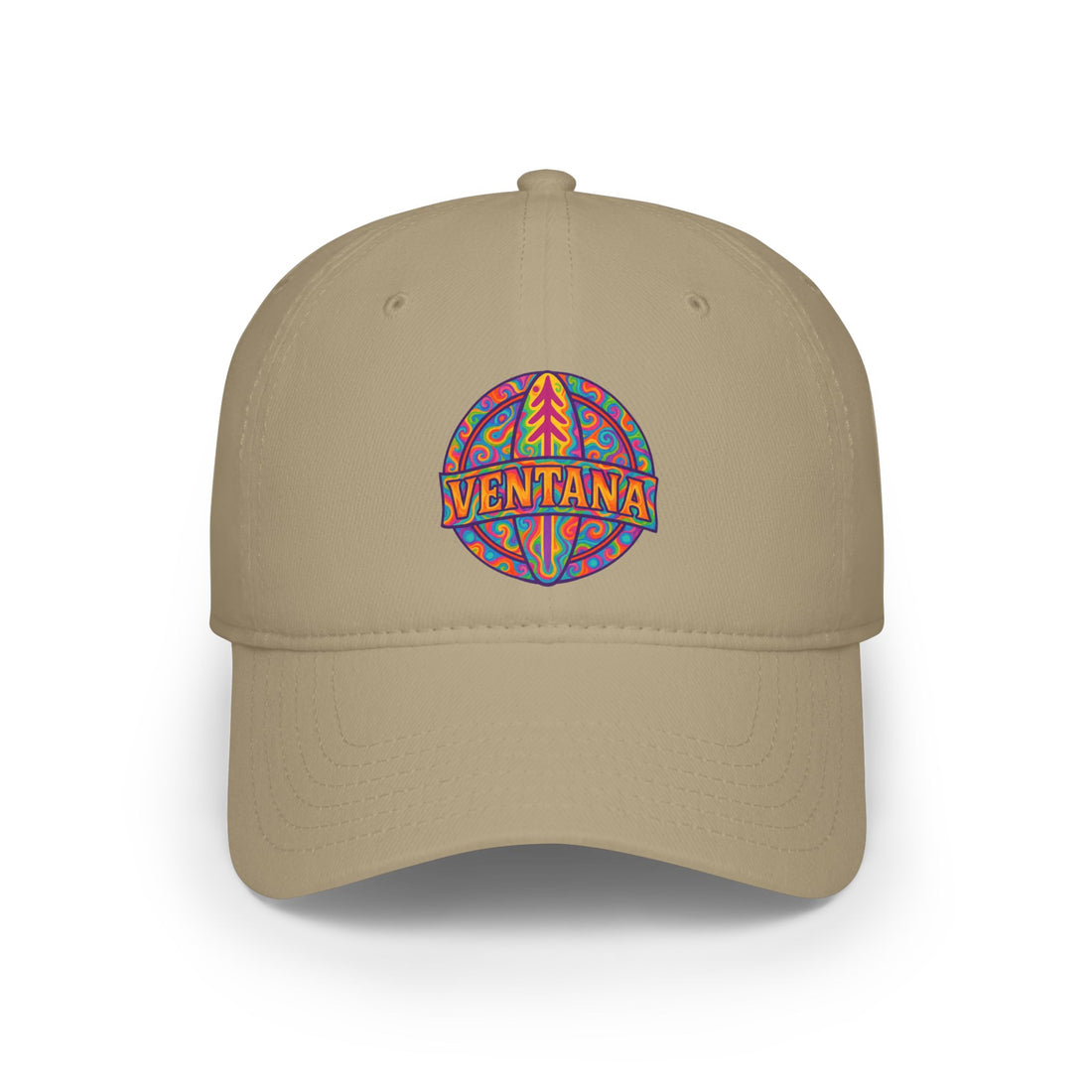 Ventana Psychedelic Treefish Logo - 100% Cotton Baseball Cap