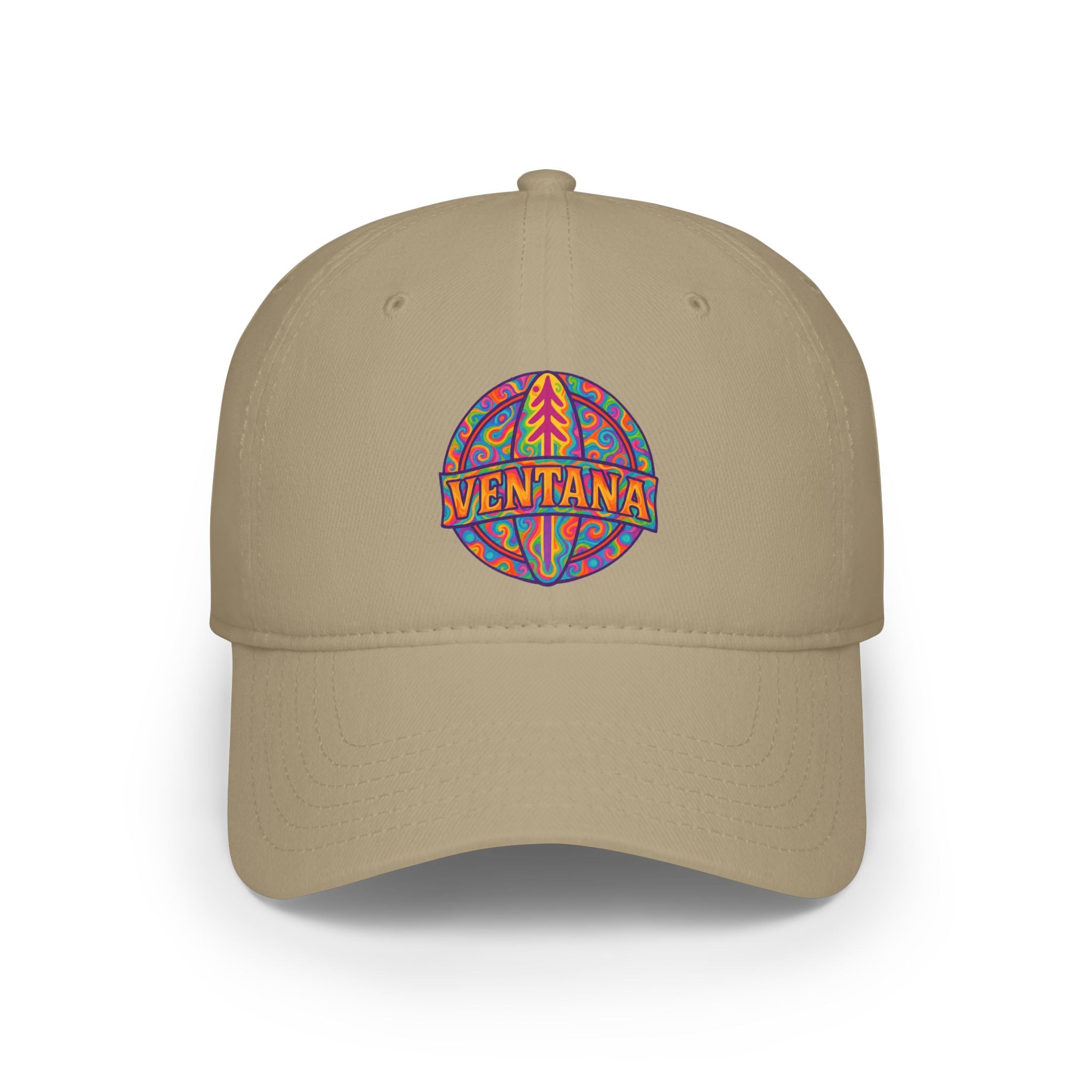 Ventana Psychedelic Treefish Logo - 100% Cotton Baseball Cap