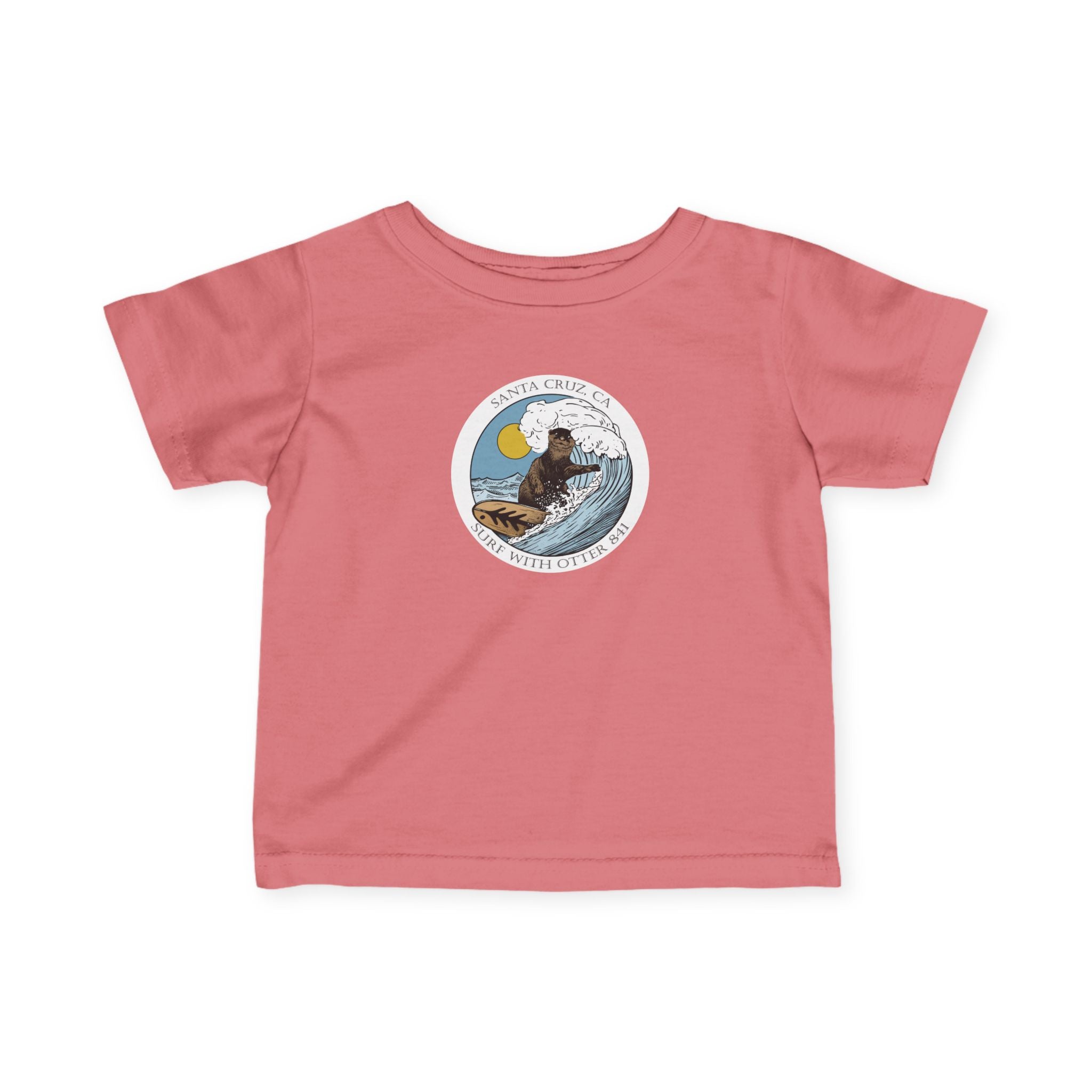 Surf with Otter 841 Ventana by Thiago Bianchini - Infant 100% Cotton T-Shirt