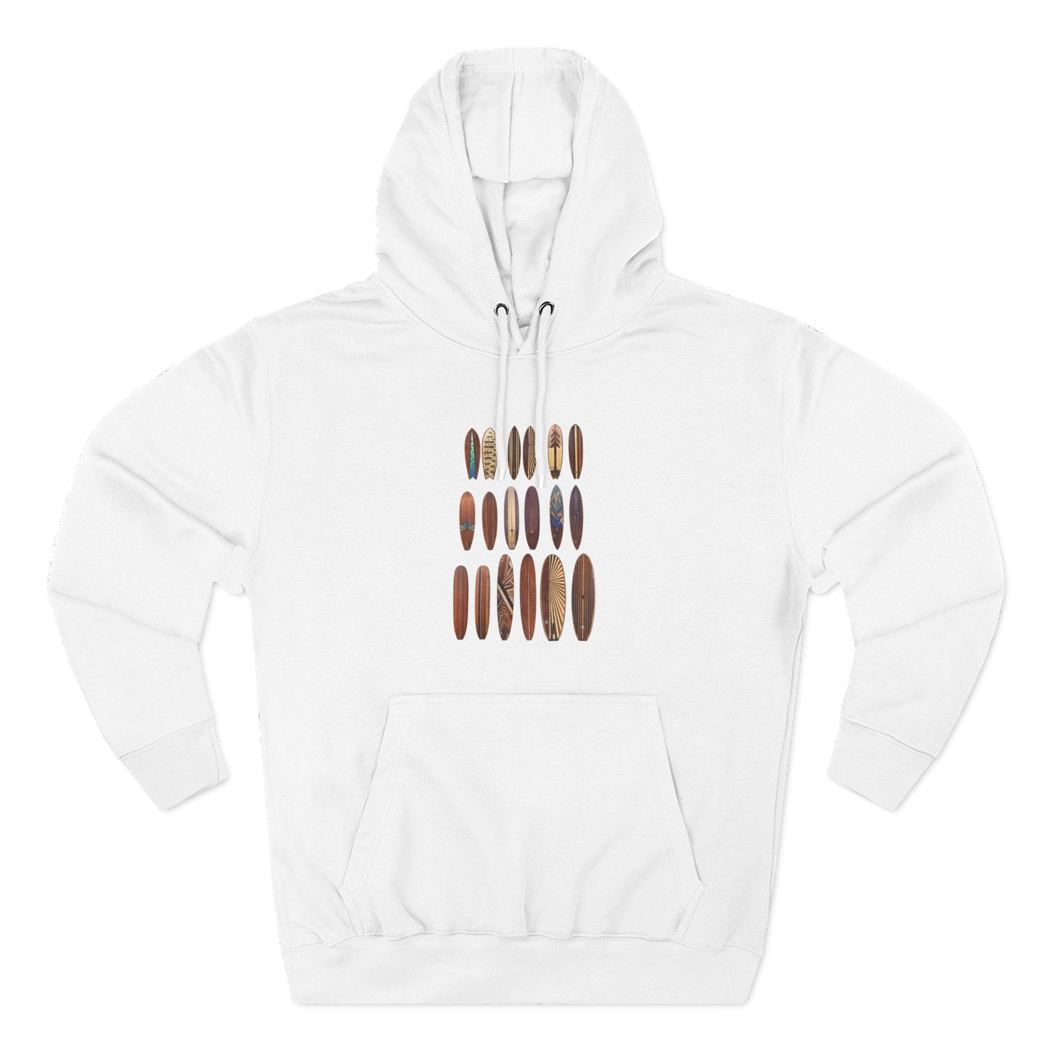 Ventana Wooden Surfboards Unisex - Pull-Over Cotton Blend Fleece Hoodie
