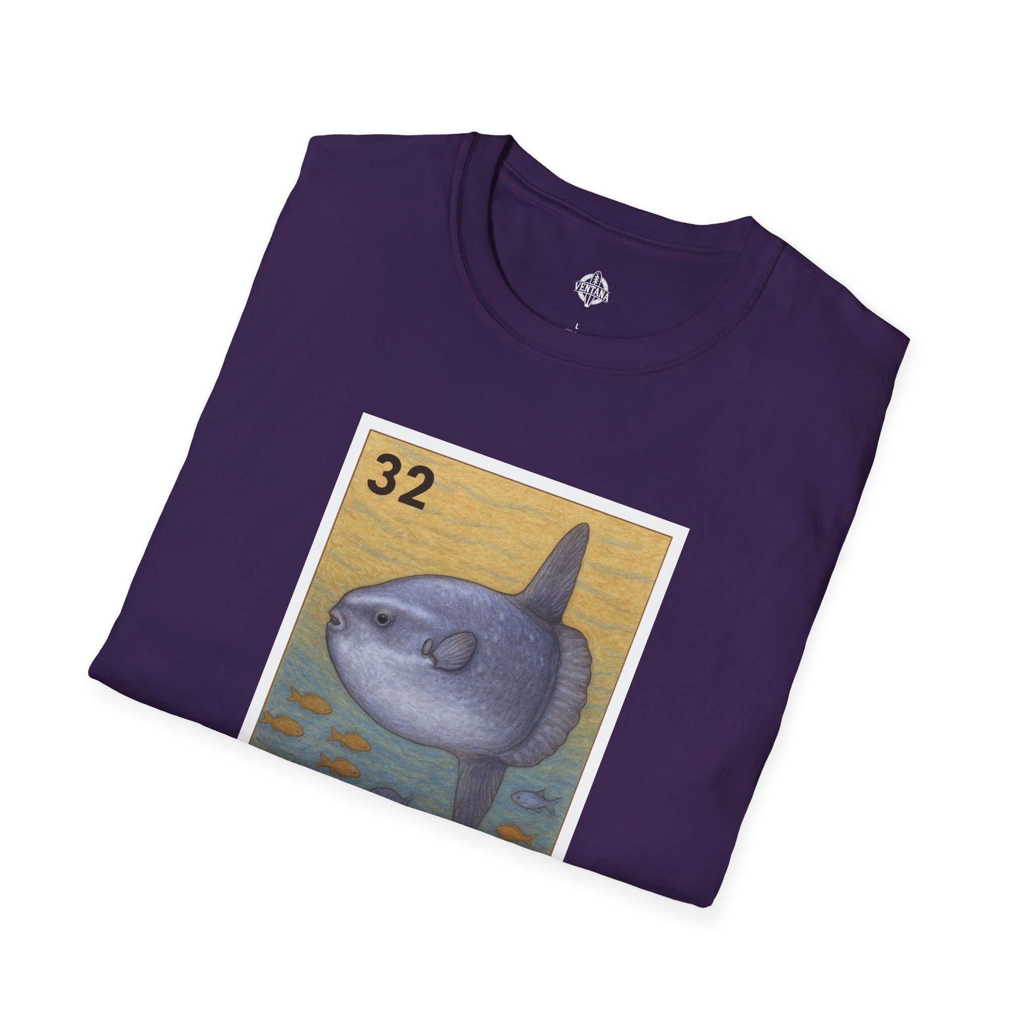 Sunfish Lotería Unisex - Soft Style U.S. Cotton T-Shirt (El Pez Luna)