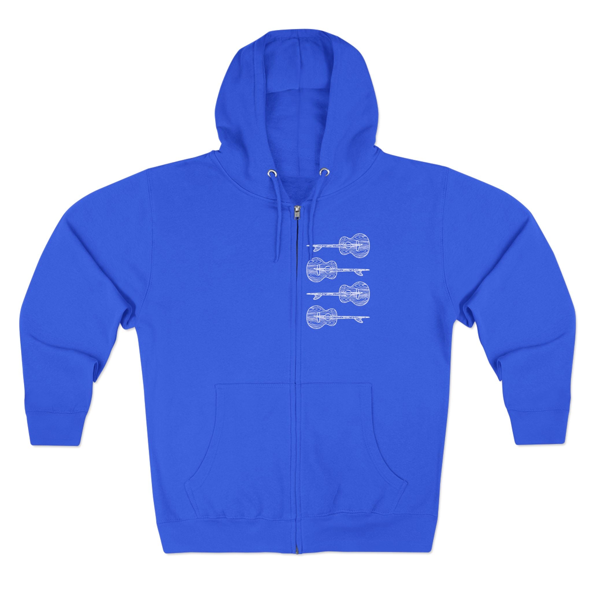 Ventana Santa Cruz Guitar Collab Unisex - Zip Cotton Blend Fleece Hoodie