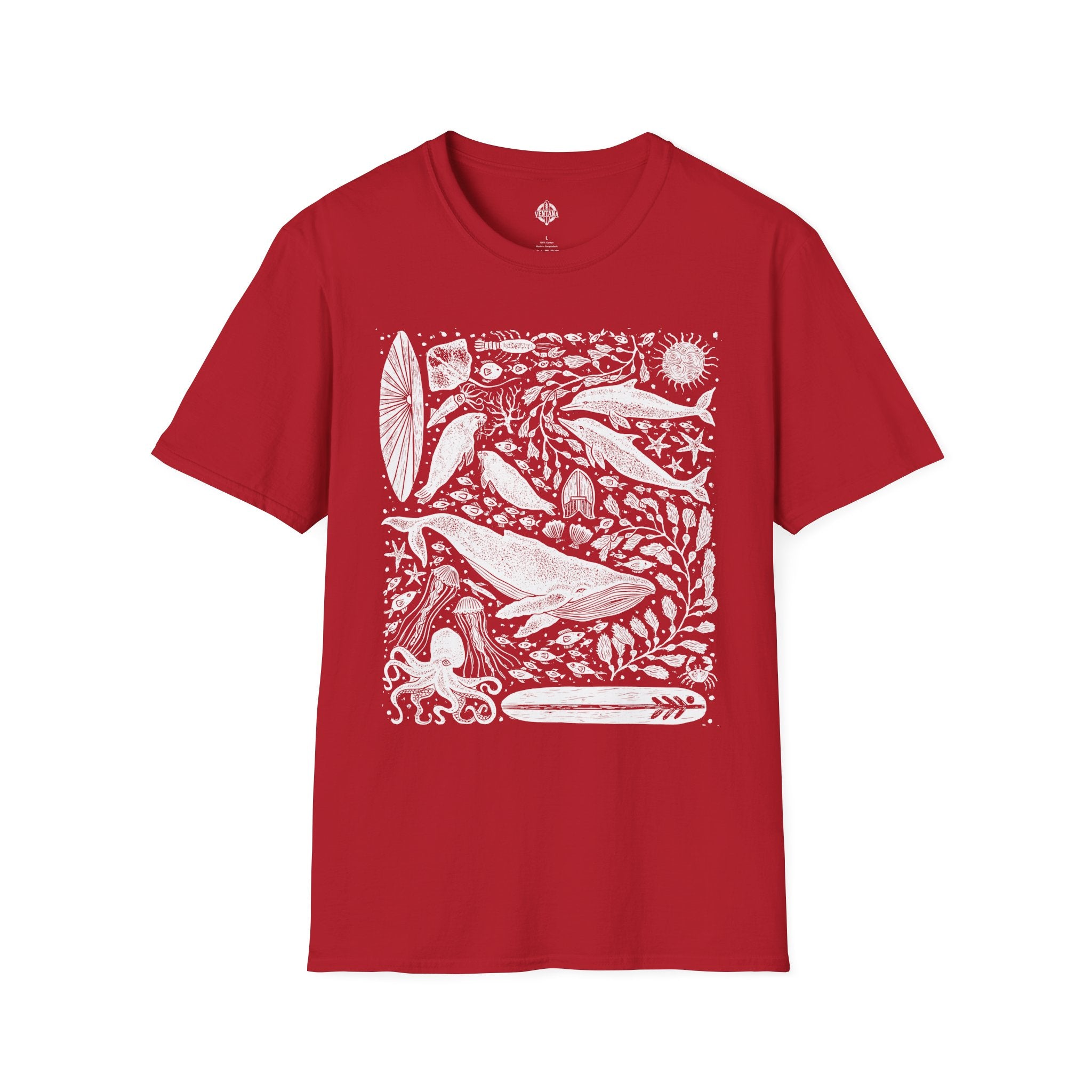 Ventana Marine Life by Lili Arnold Unisex - Soft Style U.S. Cotton T-Shirt