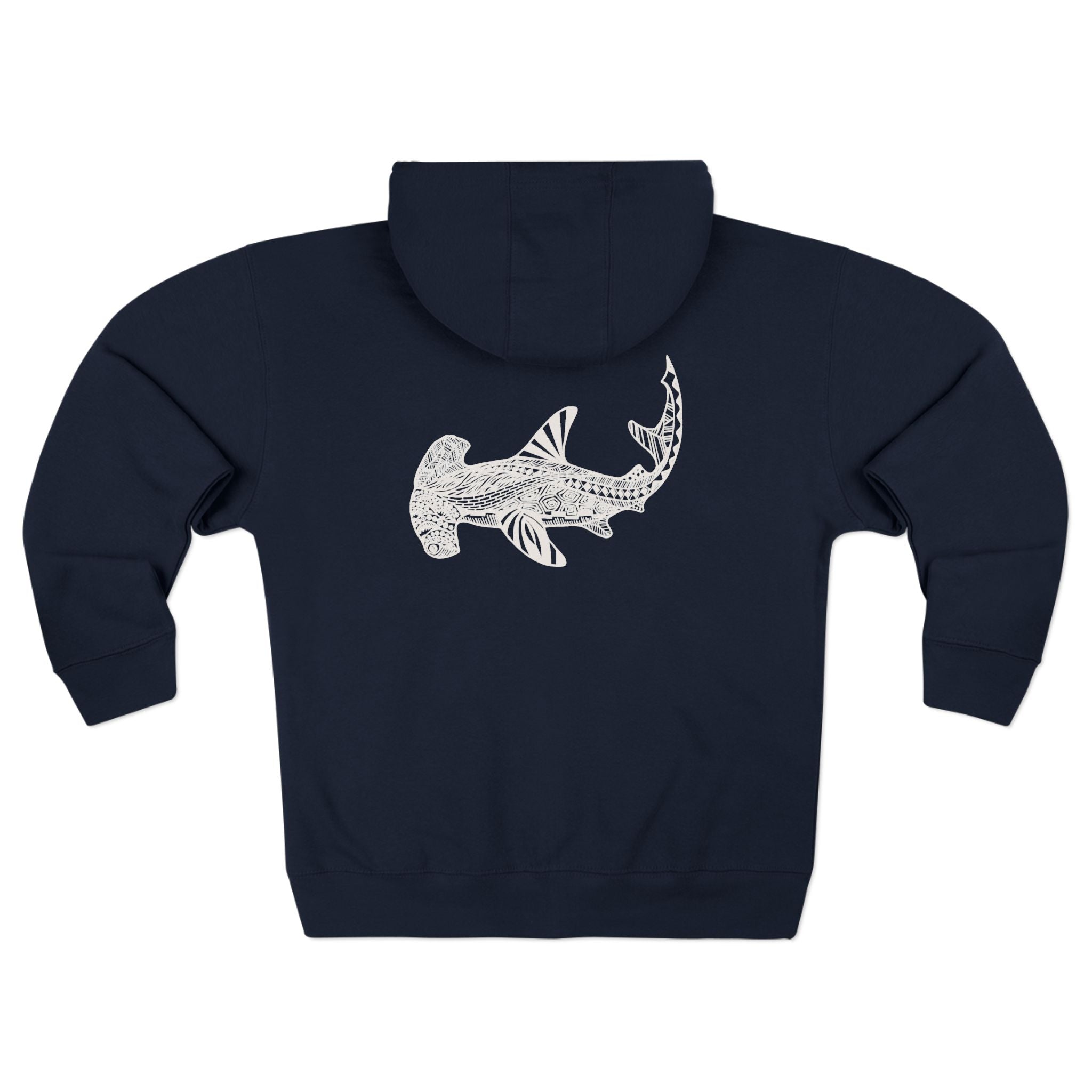Ventangle Hammerhead Unisex - Zip Cotton Blend Fleece Hoodie