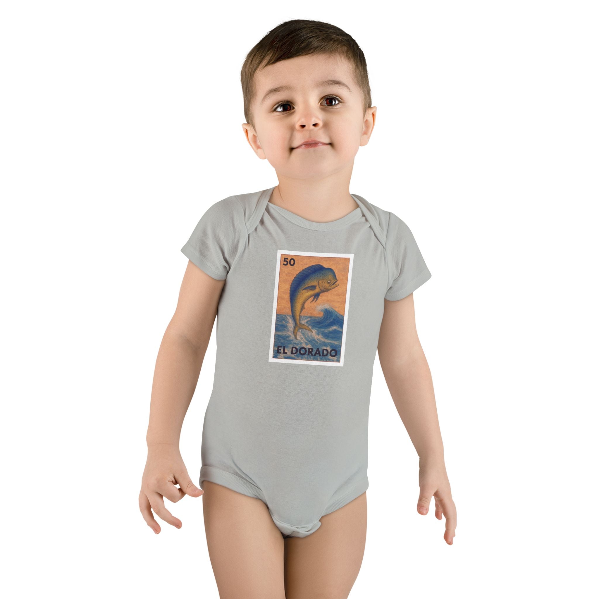 Dorado Lotería - Baby Short Sleeve 100% Cotton Onesie (El Dorado)