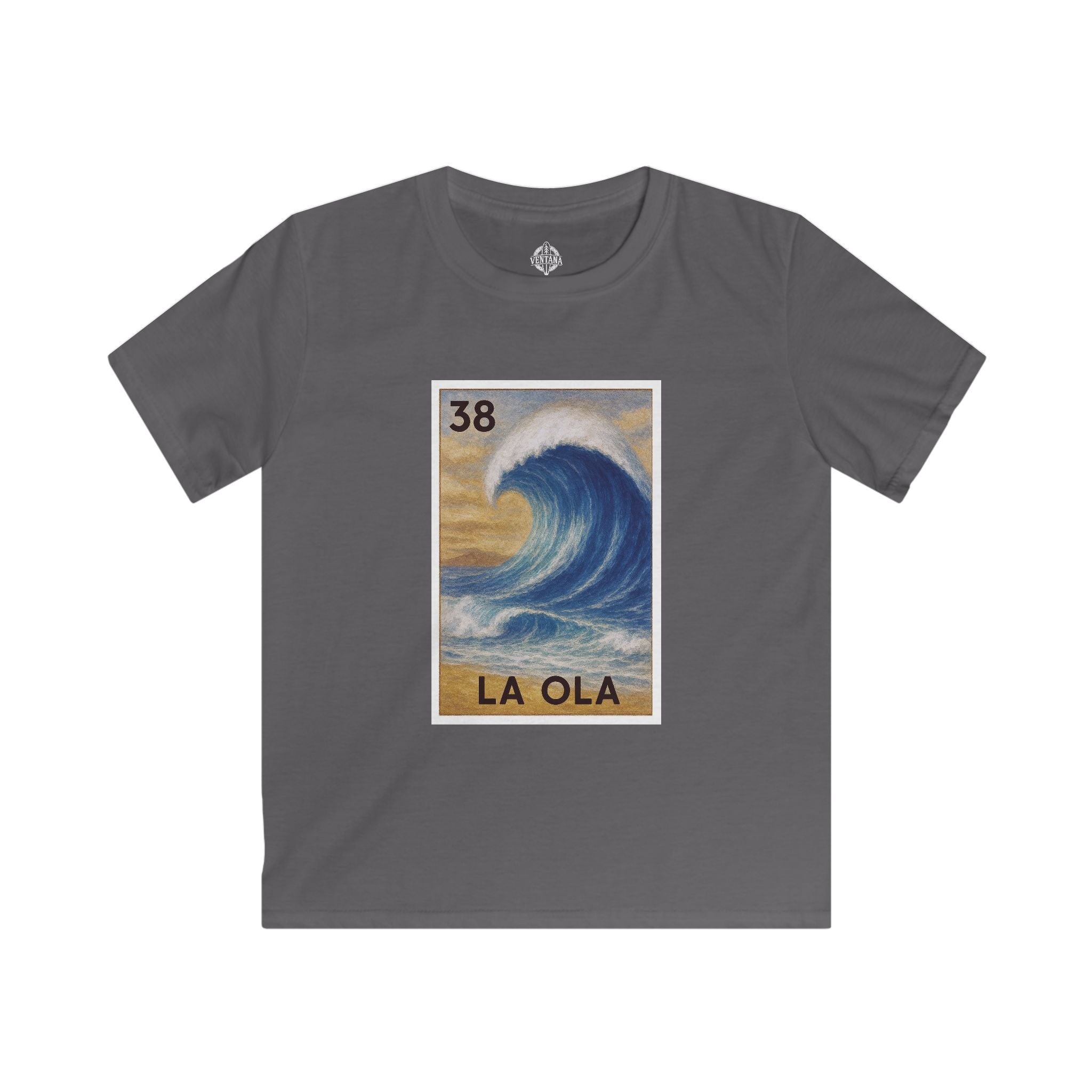 Wave Lotería Kids - Soft Style U.S. Cotton T-Shirt (La Ola)