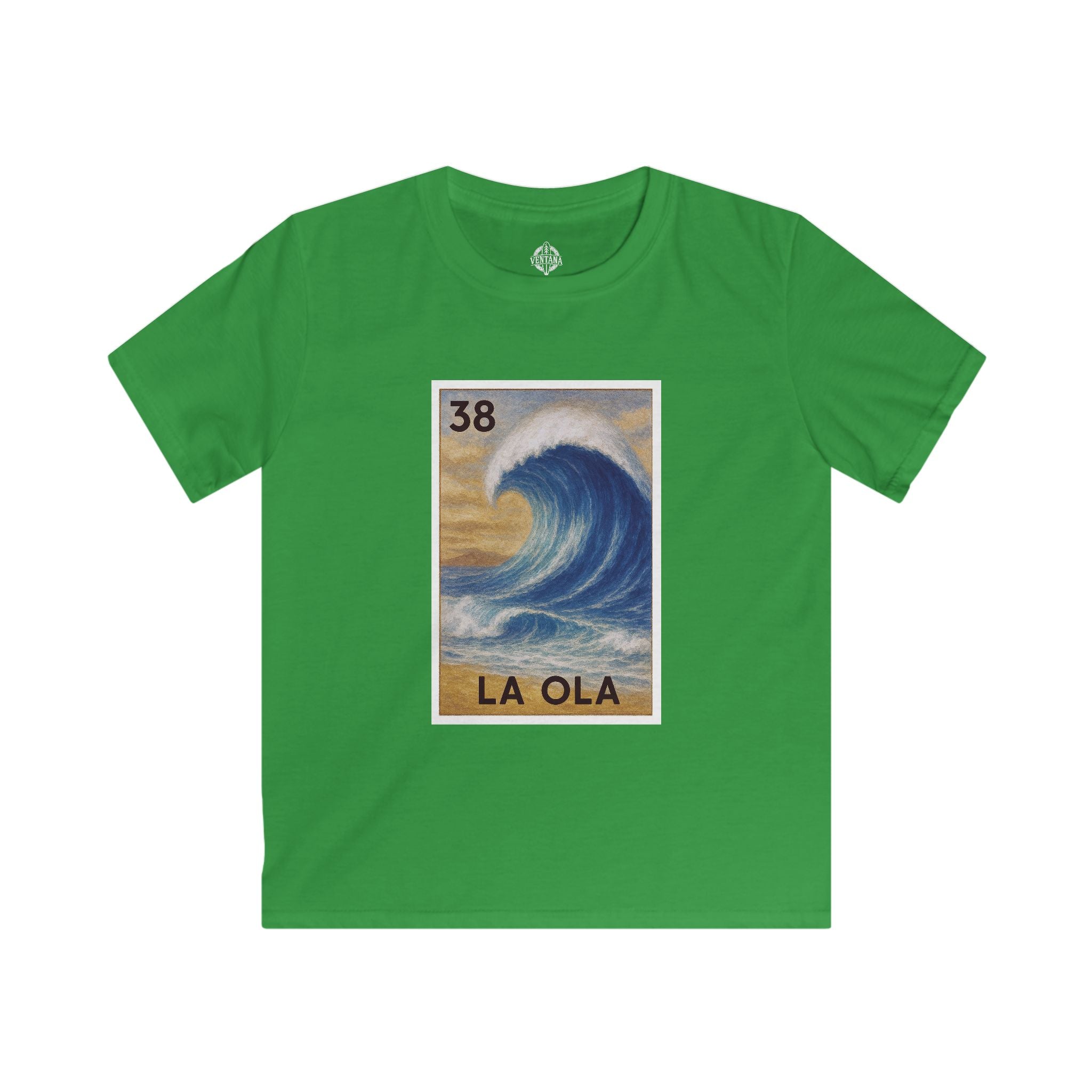 Wave Lotería Kids - Soft Style U.S. Cotton T-Shirt (La Ola)