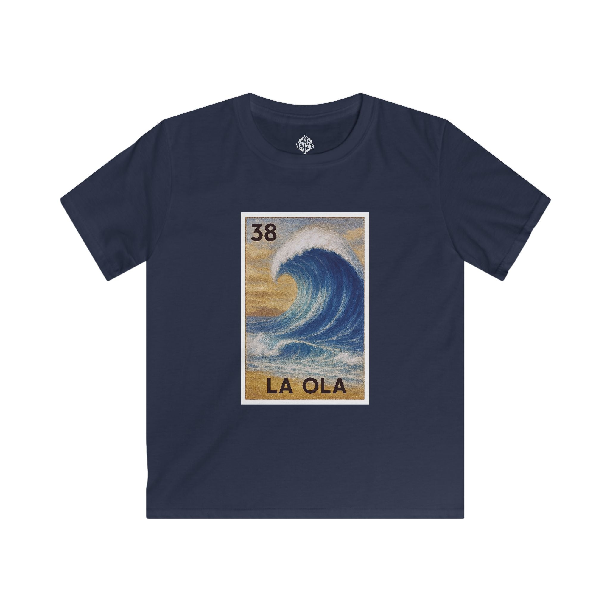 Wave Lotería Kids - Soft Style U.S. Cotton T-Shirt (La Ola)