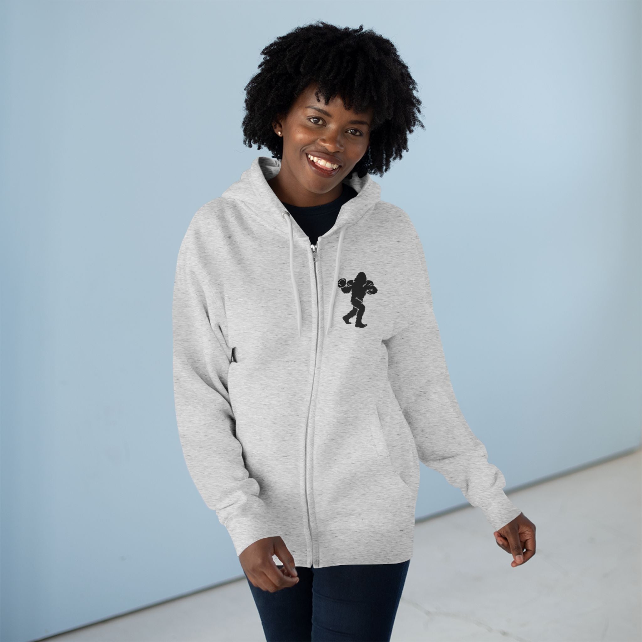 Ventana Snapsquatch Unisex - Zip Cotton Blend Fleece Hoodie