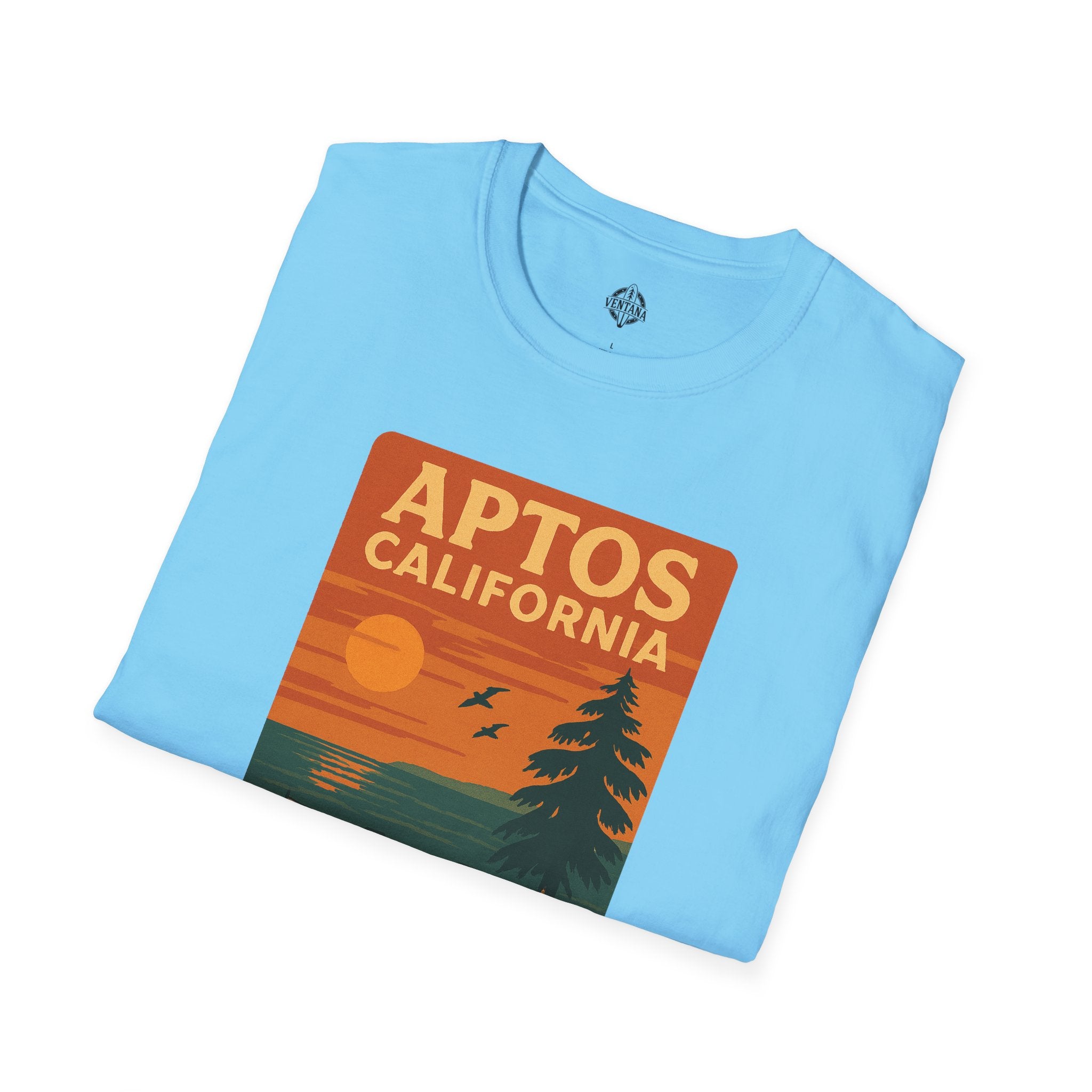 Aptos California Sunset Unisex - U.S. Cotton T-Shirt