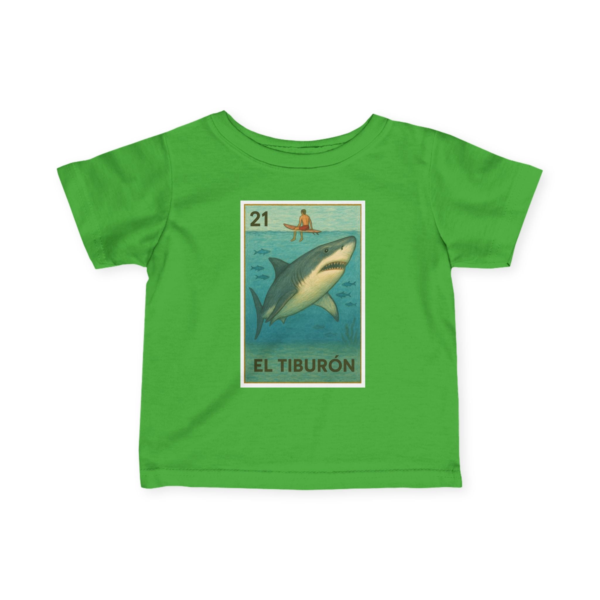 Shark Lotería - Infant 100% Cotton T-Shirt (El Tiburón)