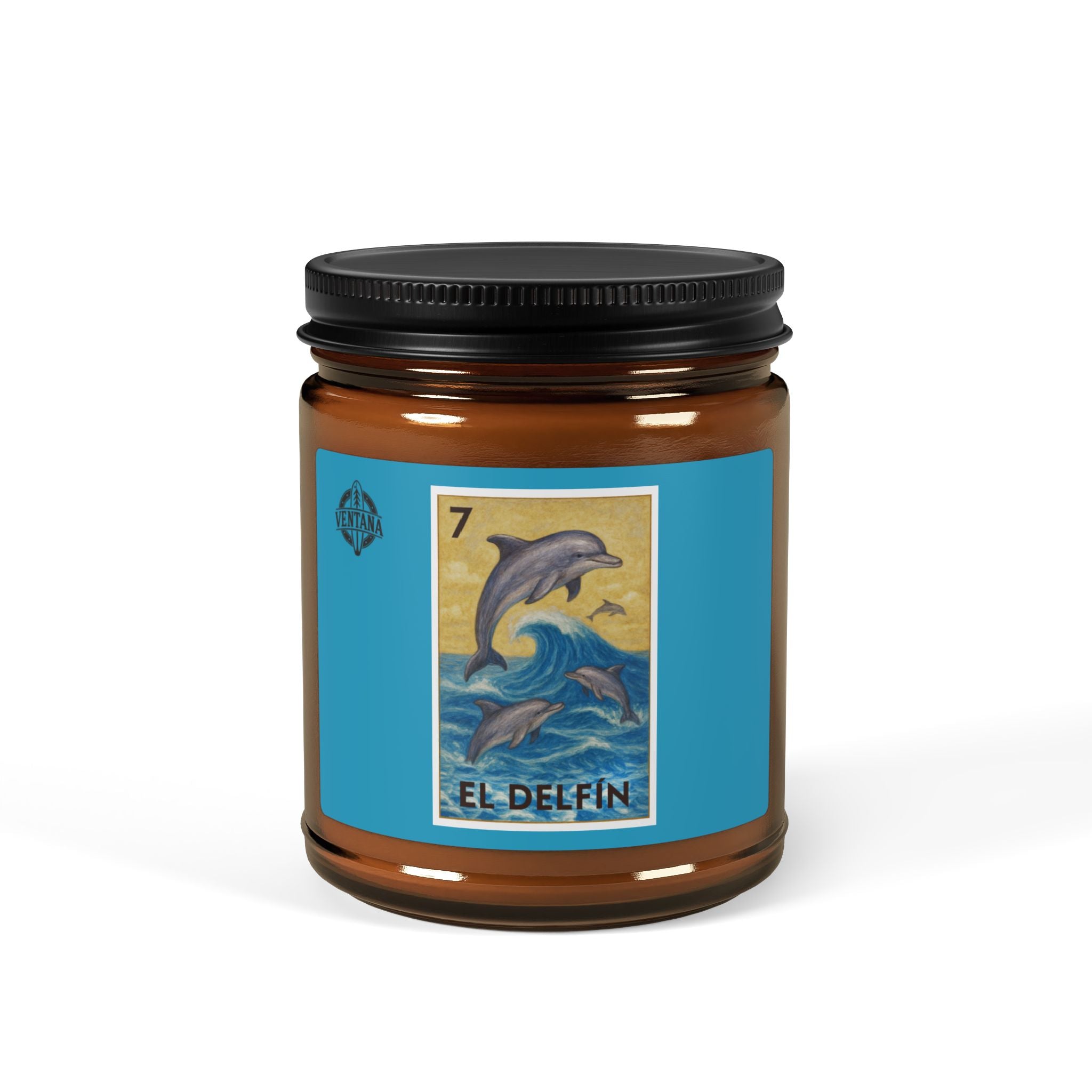 Dolphin Lotería - Scented Soy Candle (El Delfín)