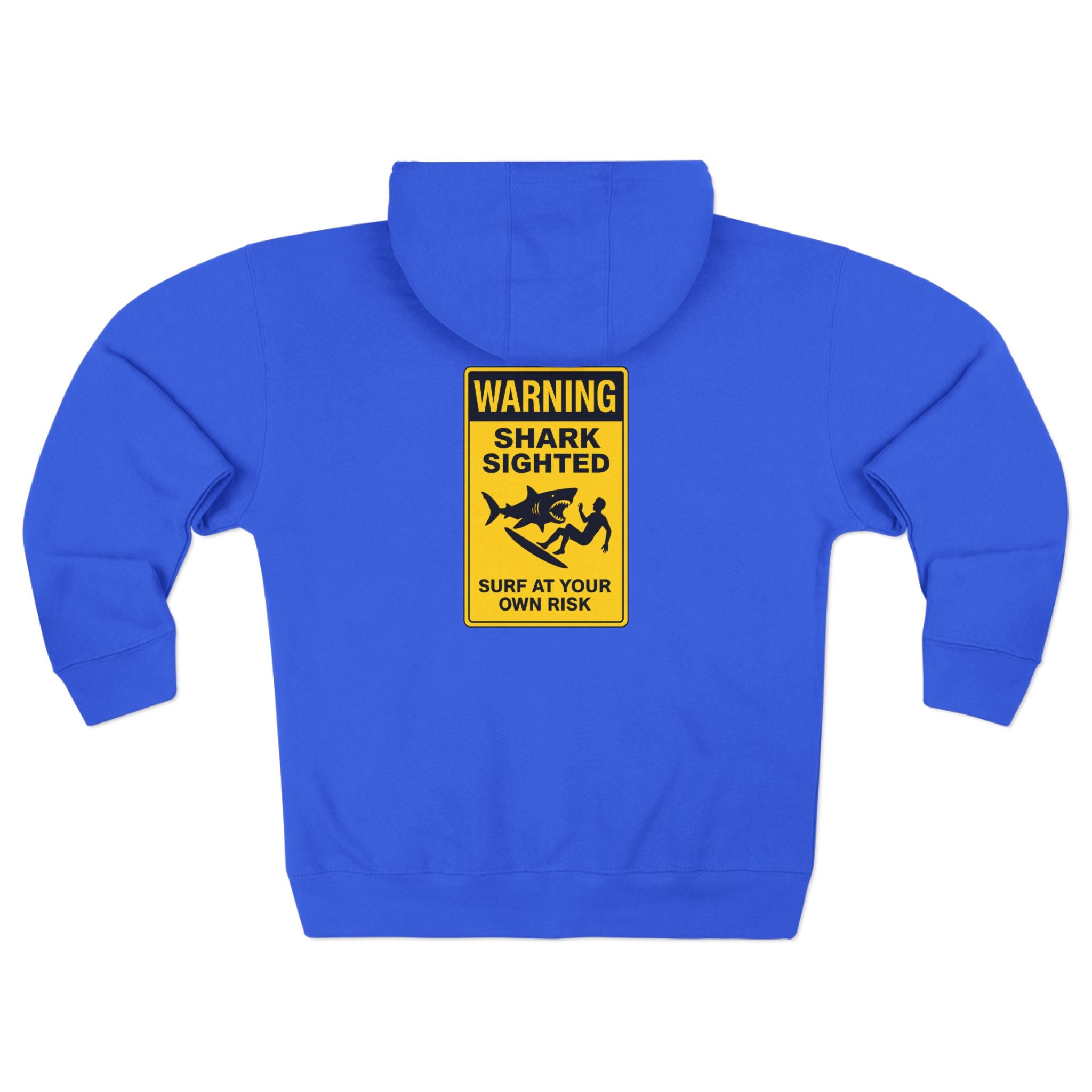 Shark Sighted Unisex - Zip Cotton Blend Fleece Hoodie