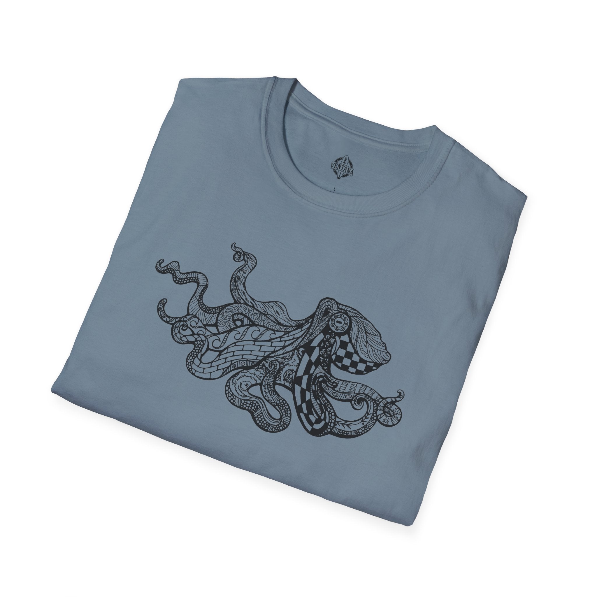 Ventangle Octopus Unisex - Soft Style U.S. Cotton T-Shirt