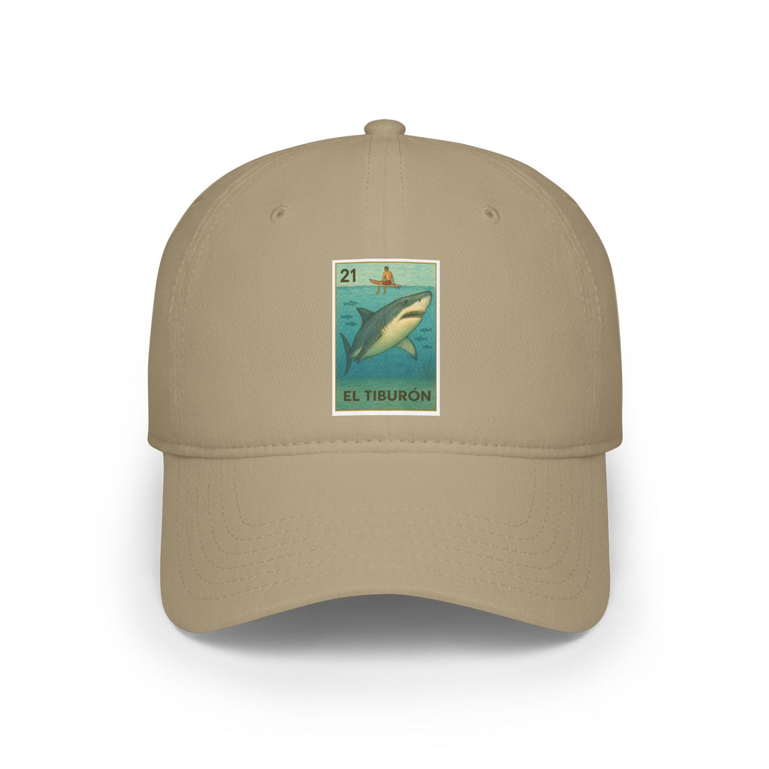Shark Lotería Unisex - 100% Cotton Baseball Cap (El Tiburón)