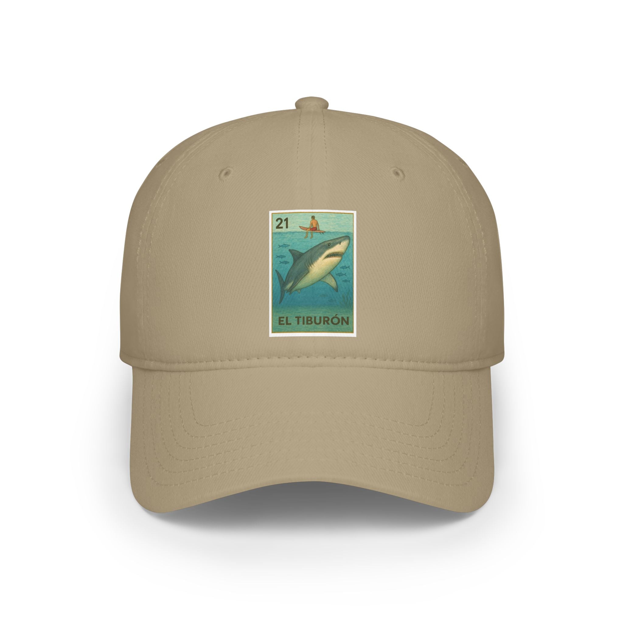 Shark Lotería Unisex - 100% Cotton Baseball Cap (El Tiburón)