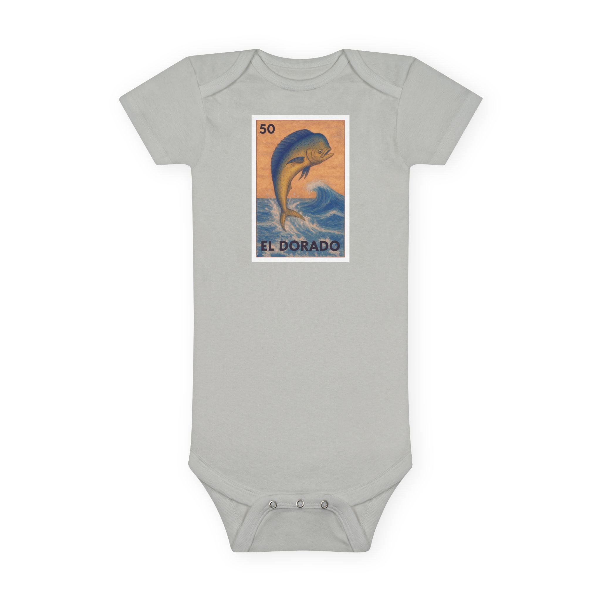 Dorado Lotería - Baby Short Sleeve 100% Cotton Onesie (El Dorado)