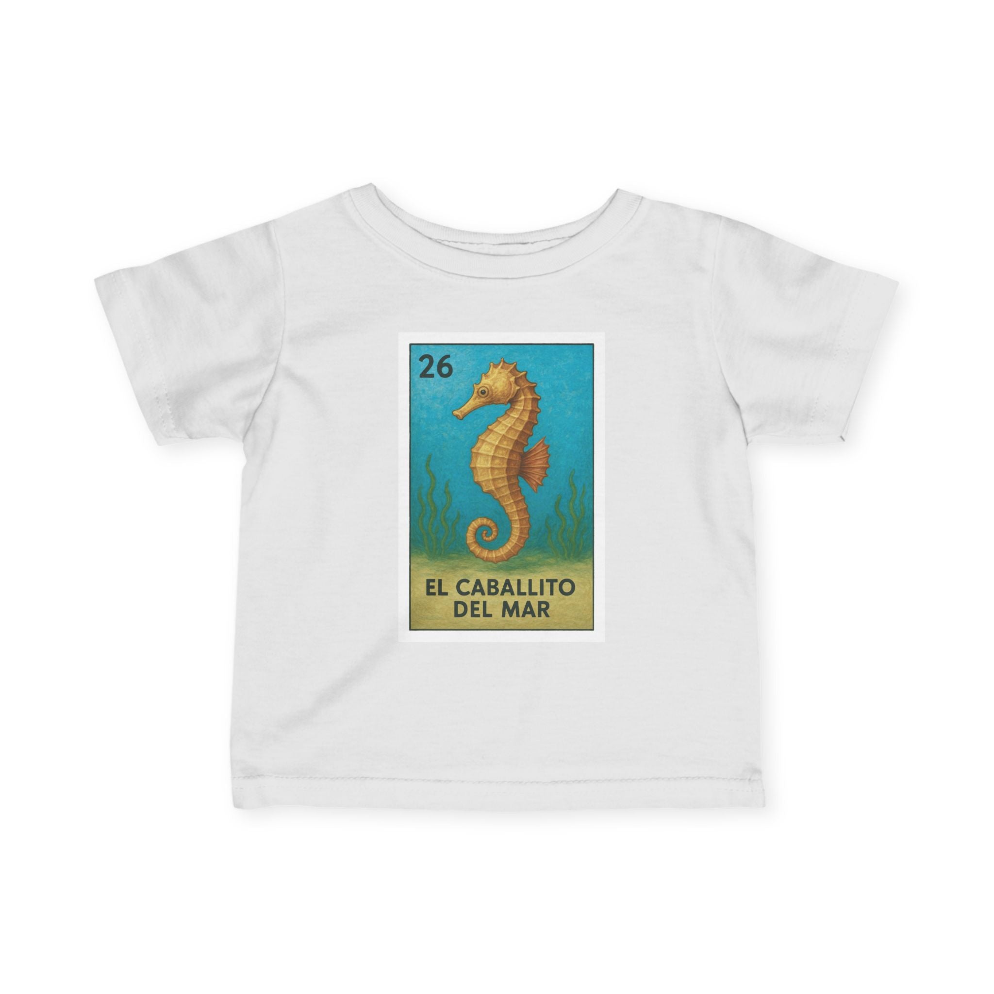 Seahorse Lotería - Infant 100% Cotton T-Shirt (La Orca)
