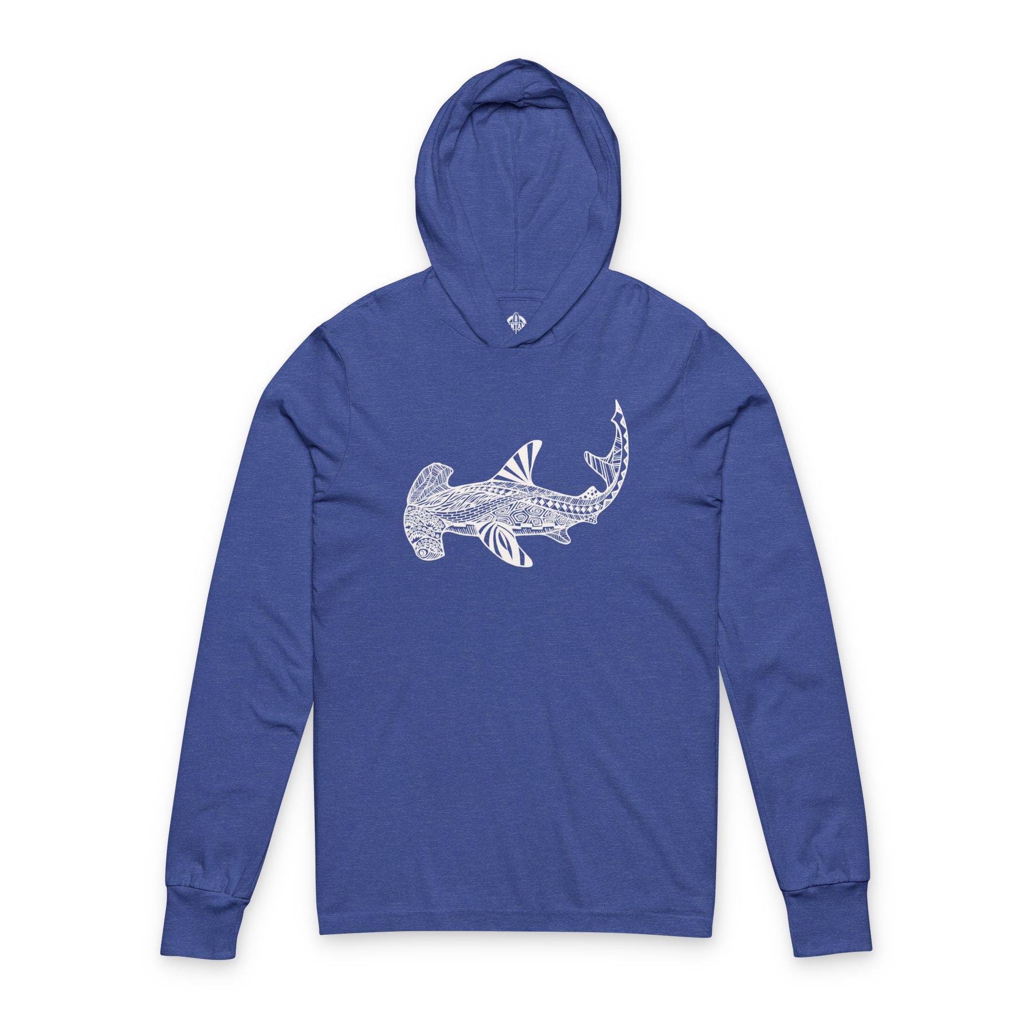 Ventangle Hammerhead Unisex - Cotton Long Sleeve Hooded T-Shirt