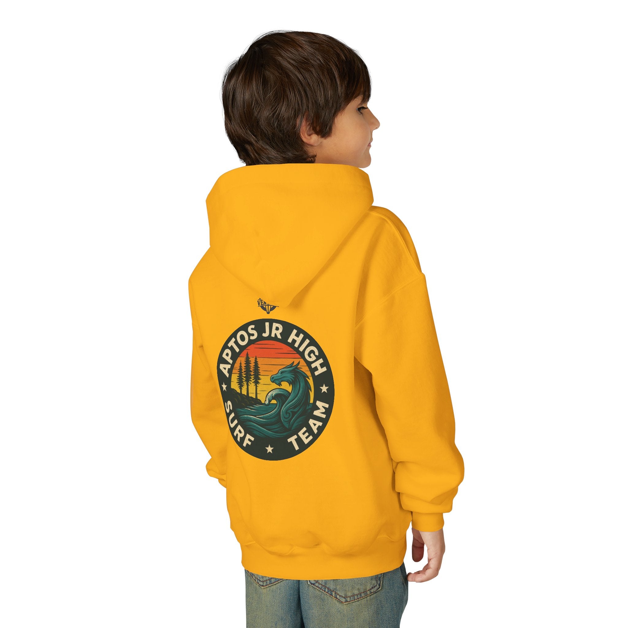 Aptos Jr High Surf Team Youth Pull-Over Hoodie - Heavy Blend Sweatshirt