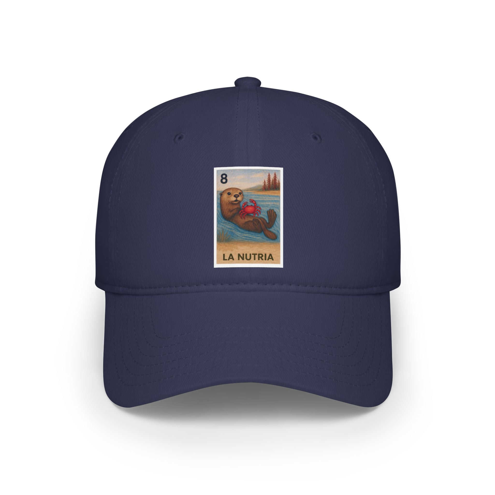 Sea Otter Lotería Unisex - 100% Cotton Baseball Cap (La Nutria)