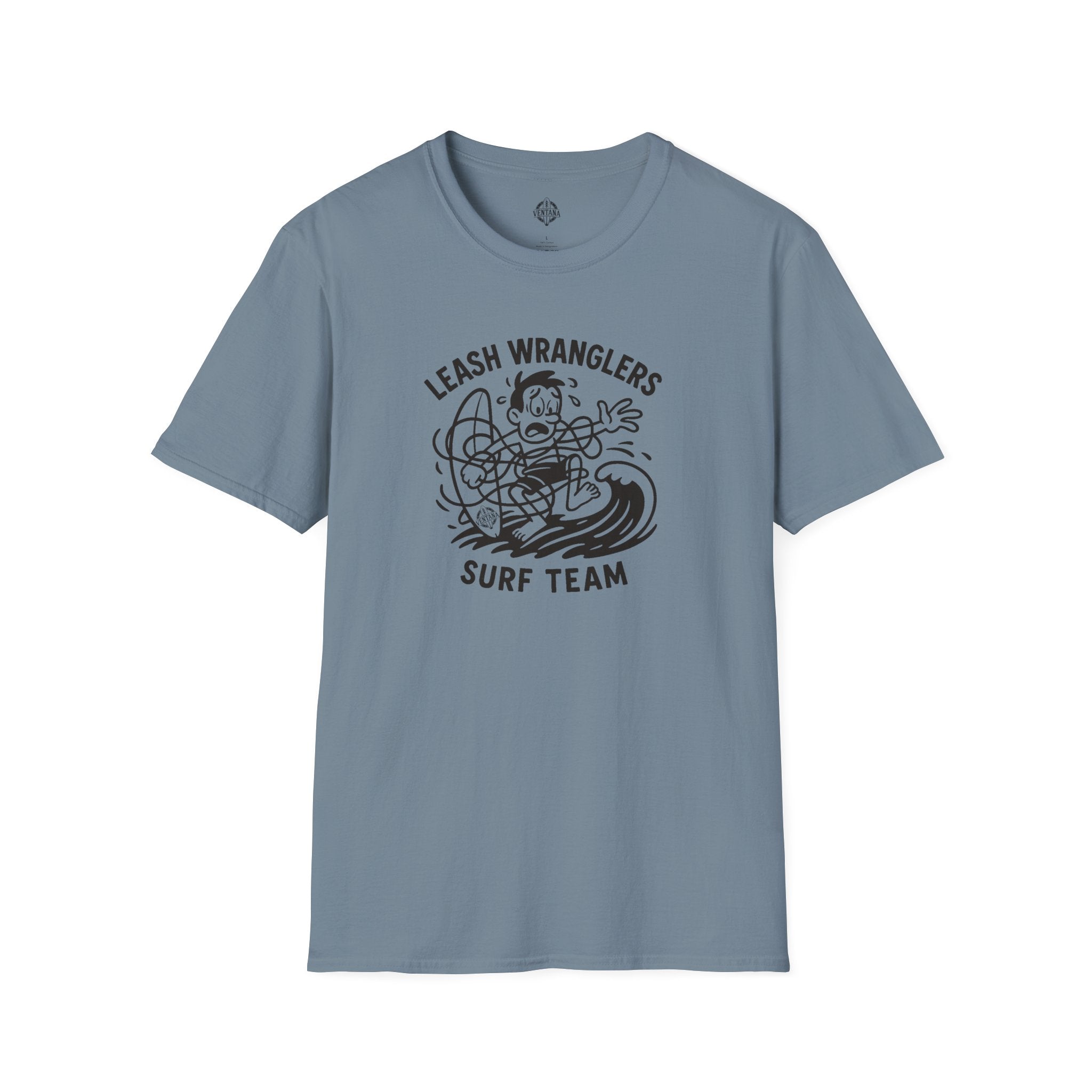 Leash Wranglers Surf Team Unisex - Soft Style U.S. Cotton T-Shirt
